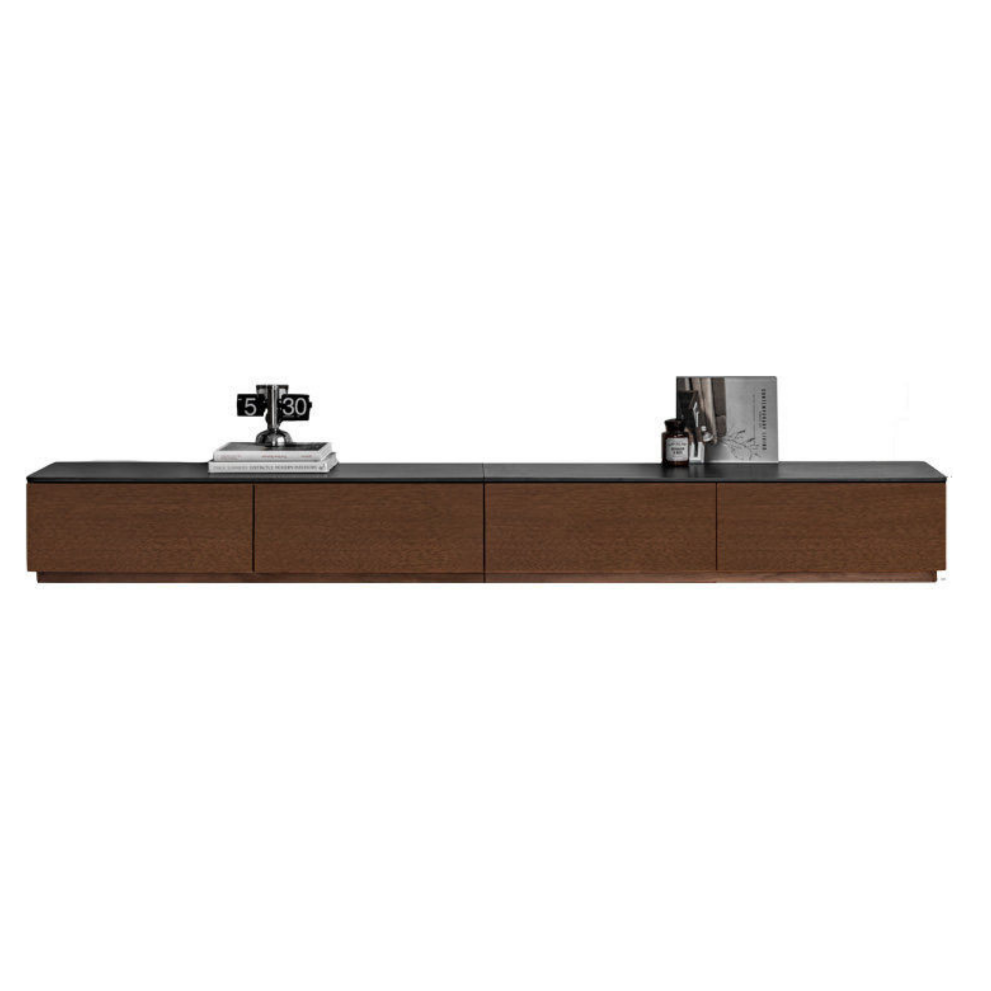 Black Walnut, Catalpa Solid Wood TV Stand Rock Slab