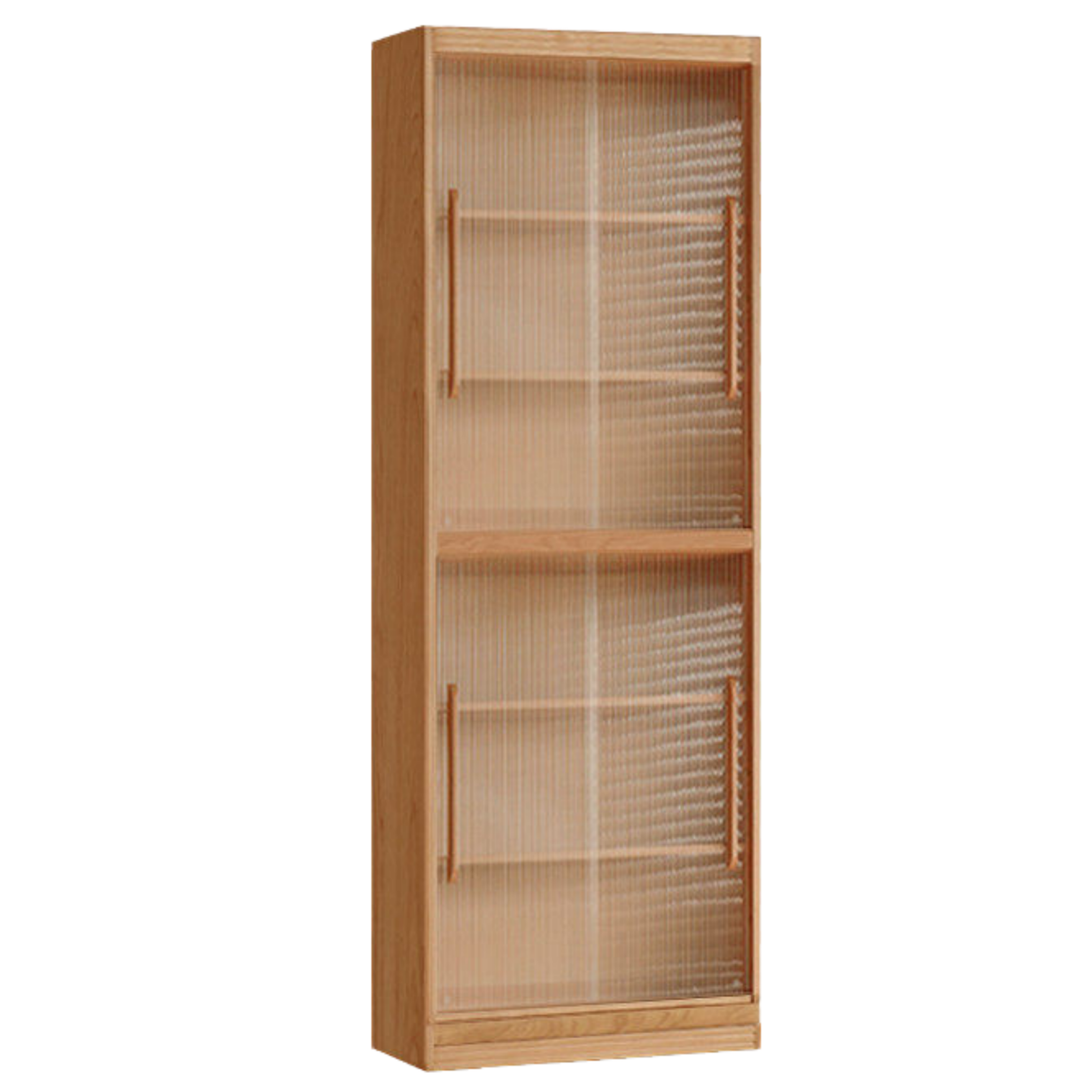 Ash, Oak, Cherry Solid Wood Bookshelf Integrated Wall-Mounted Minimalist