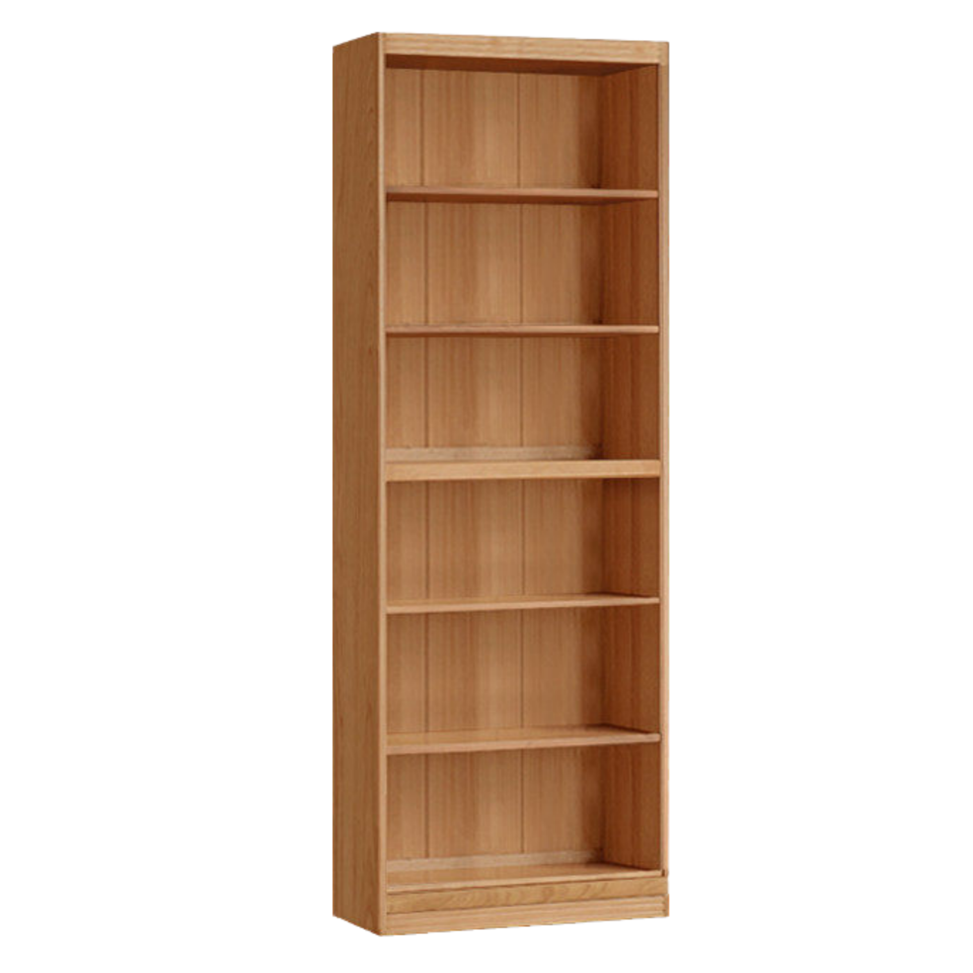 Ash, Oak, Cherry Solid Wood Bookshelf Integrated Wall-Mounted Minimalist