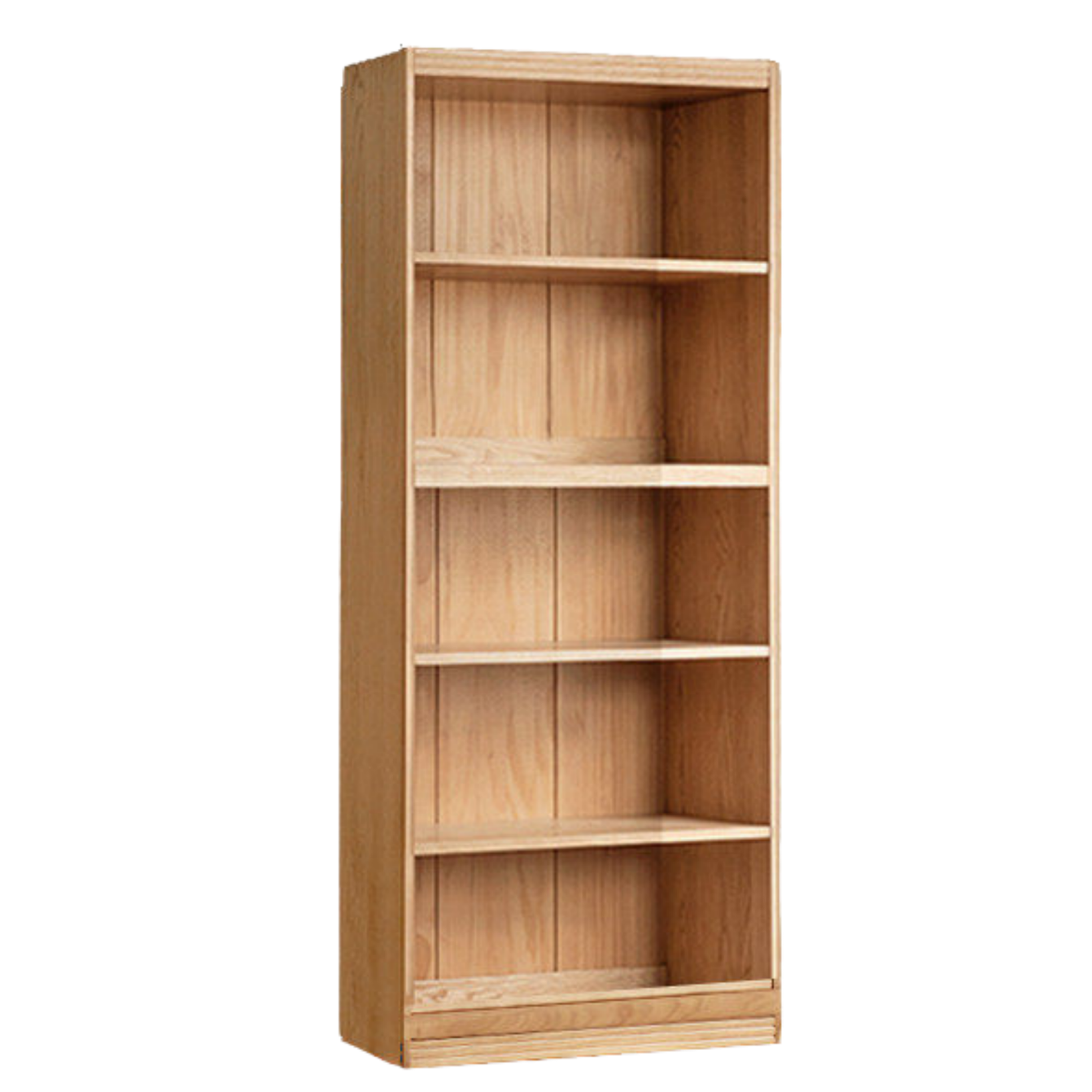 Ash, Oak, Cherry Solid Wood Bookshelf Integrated Wall-Mounted Minimalist