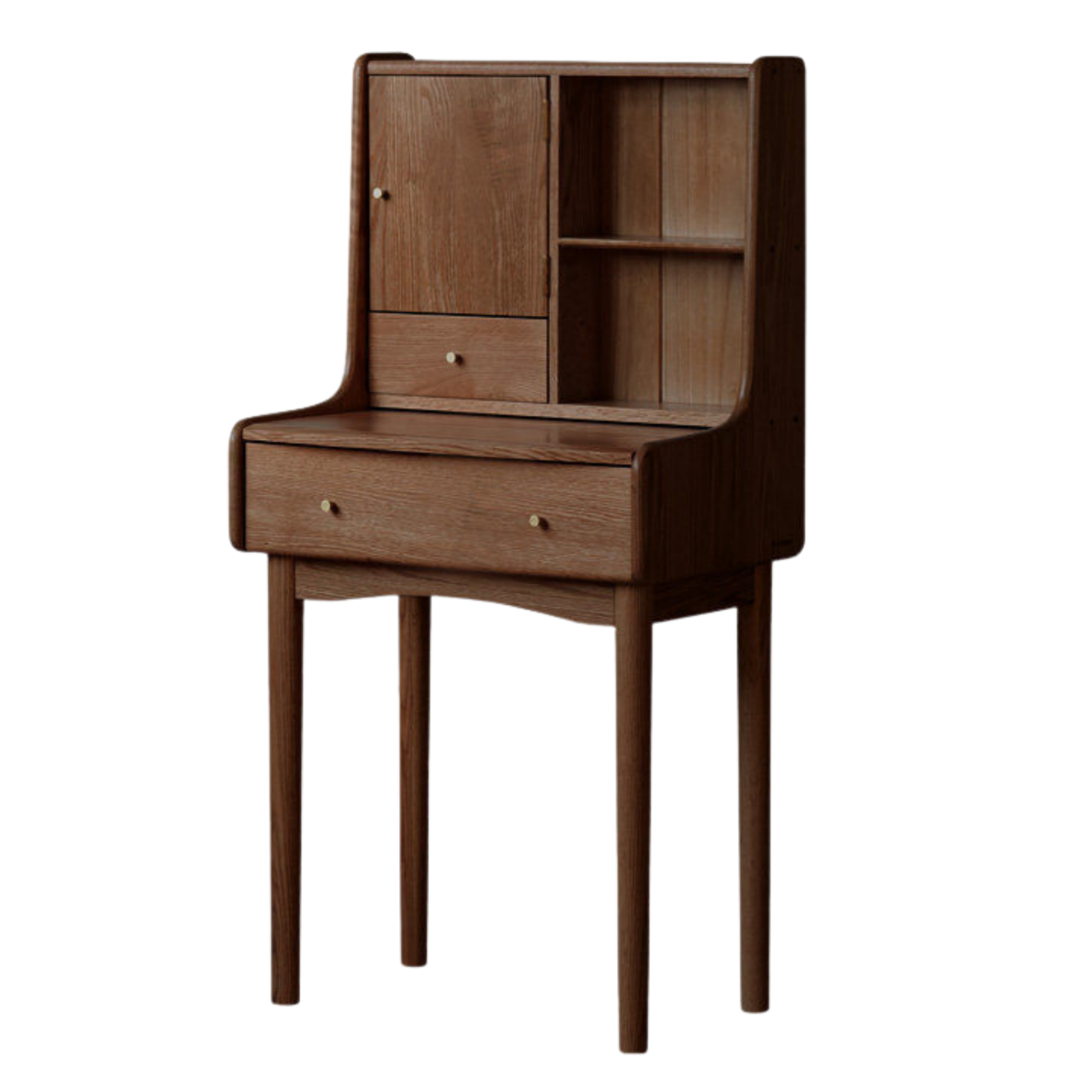 Solid RubberWood Extendable Modern Vanity Table
