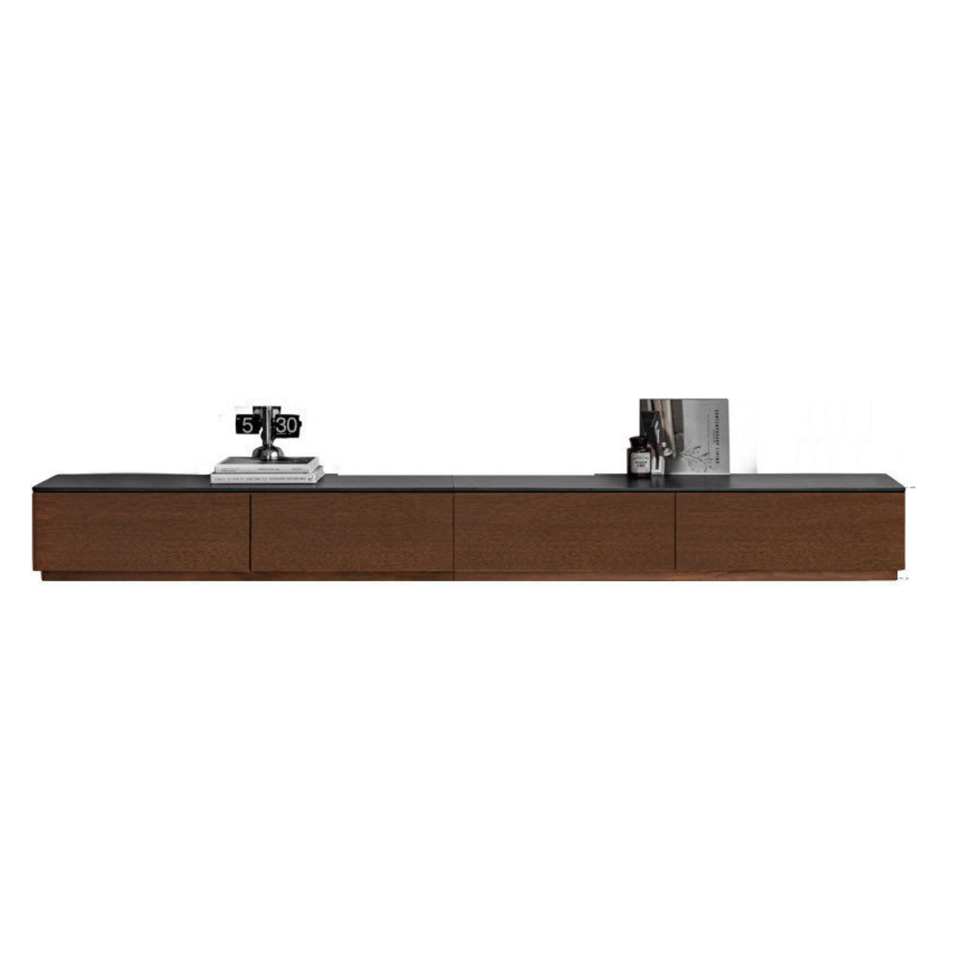 Black Walnut, Catalpa Solid Wood TV Stand Rock Slab