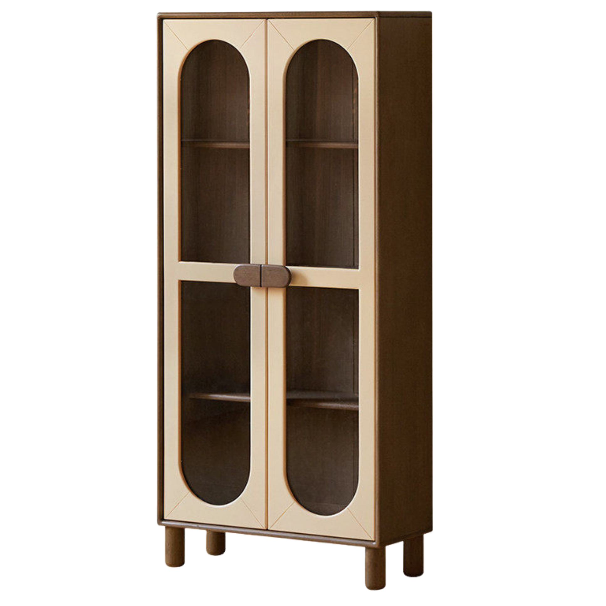 Solid Rubberwood Children's Bookshelf Retro Style