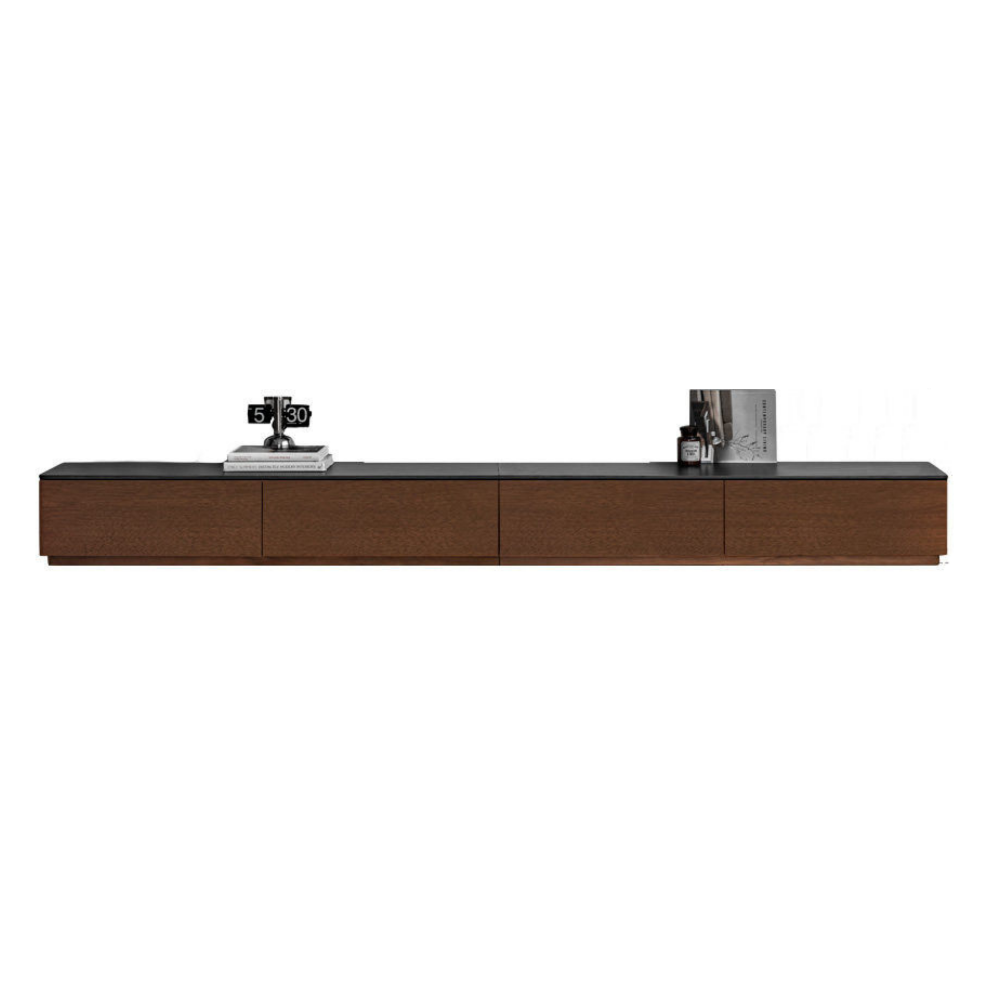 Black Walnut, Catalpa Solid Wood TV Stand Rock Slab