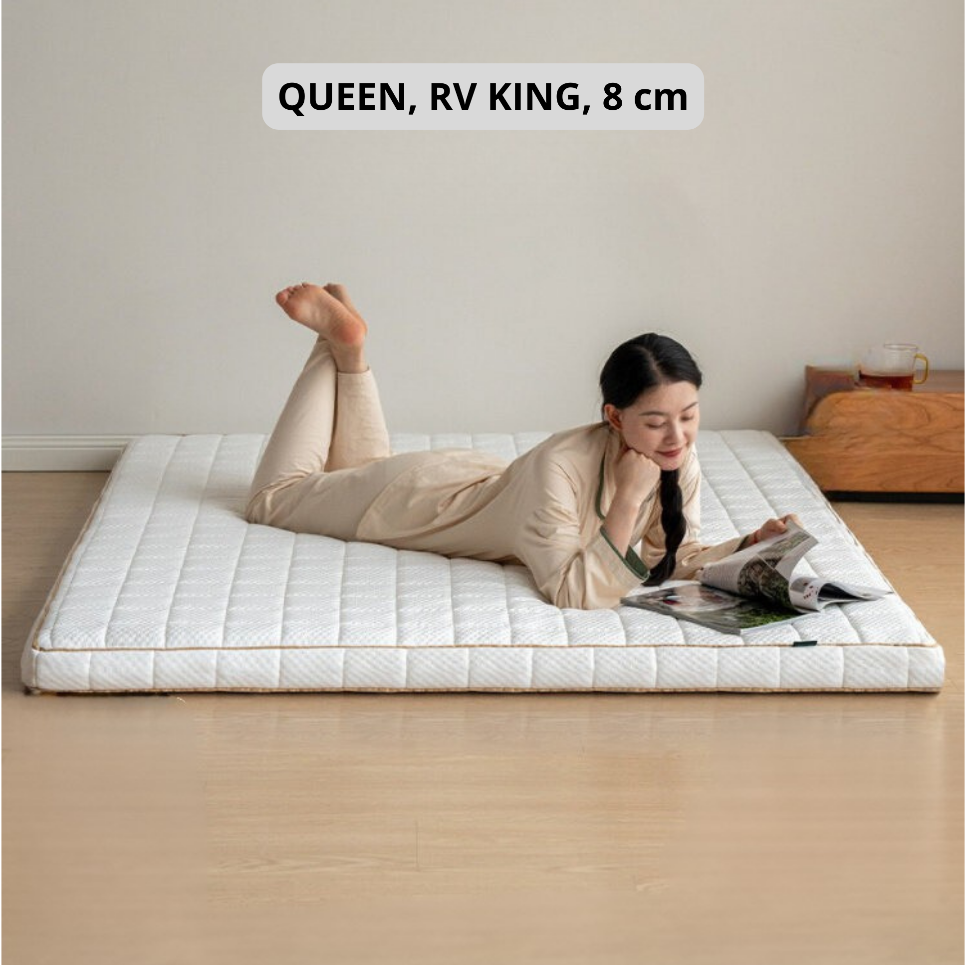 Zero-Glue Thin Mattress — Bubble Spring Support, Hard Mattress