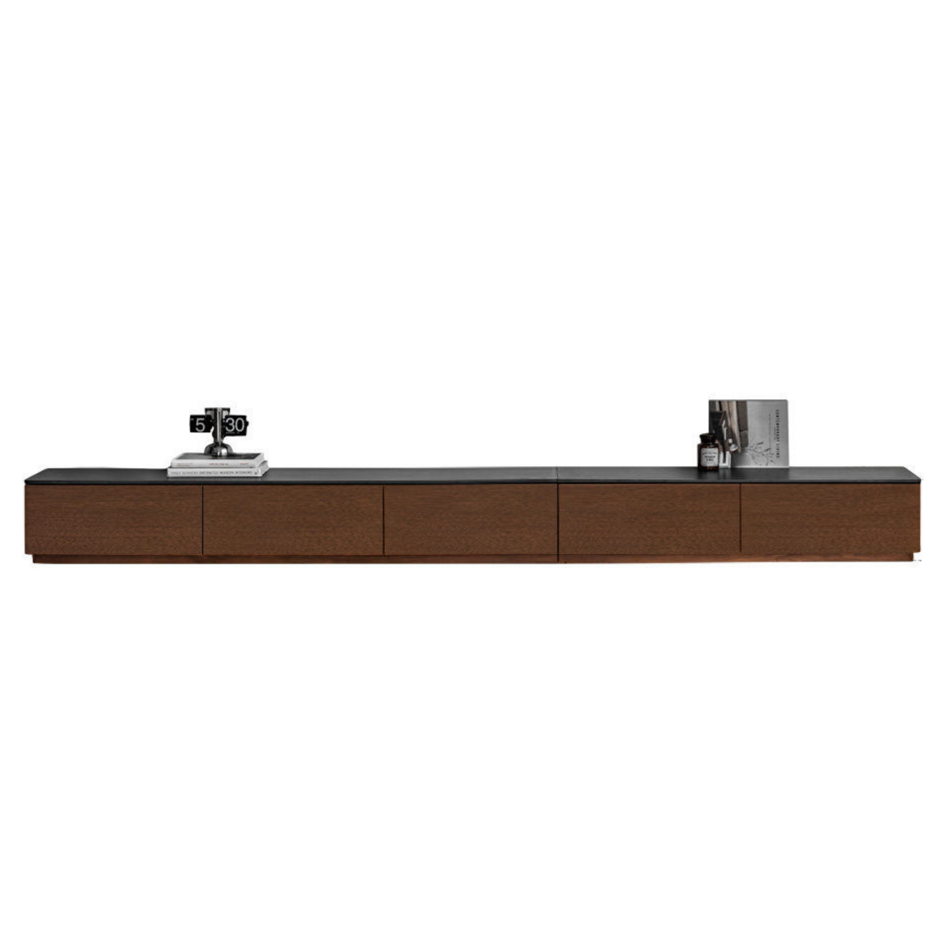 Black Walnut, Catalpa Solid Wood TV Stand Rock Slab