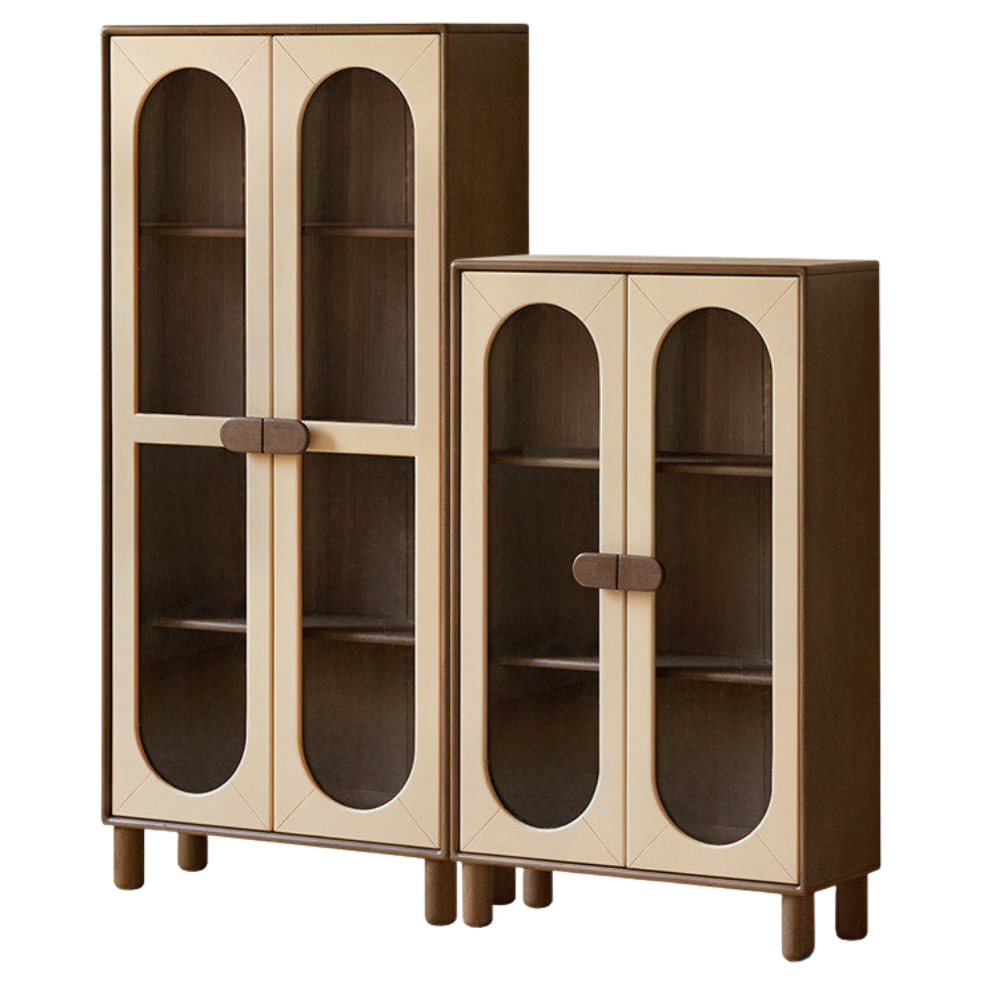 Solid Rubberwood Children's Bookshelf Retro Style