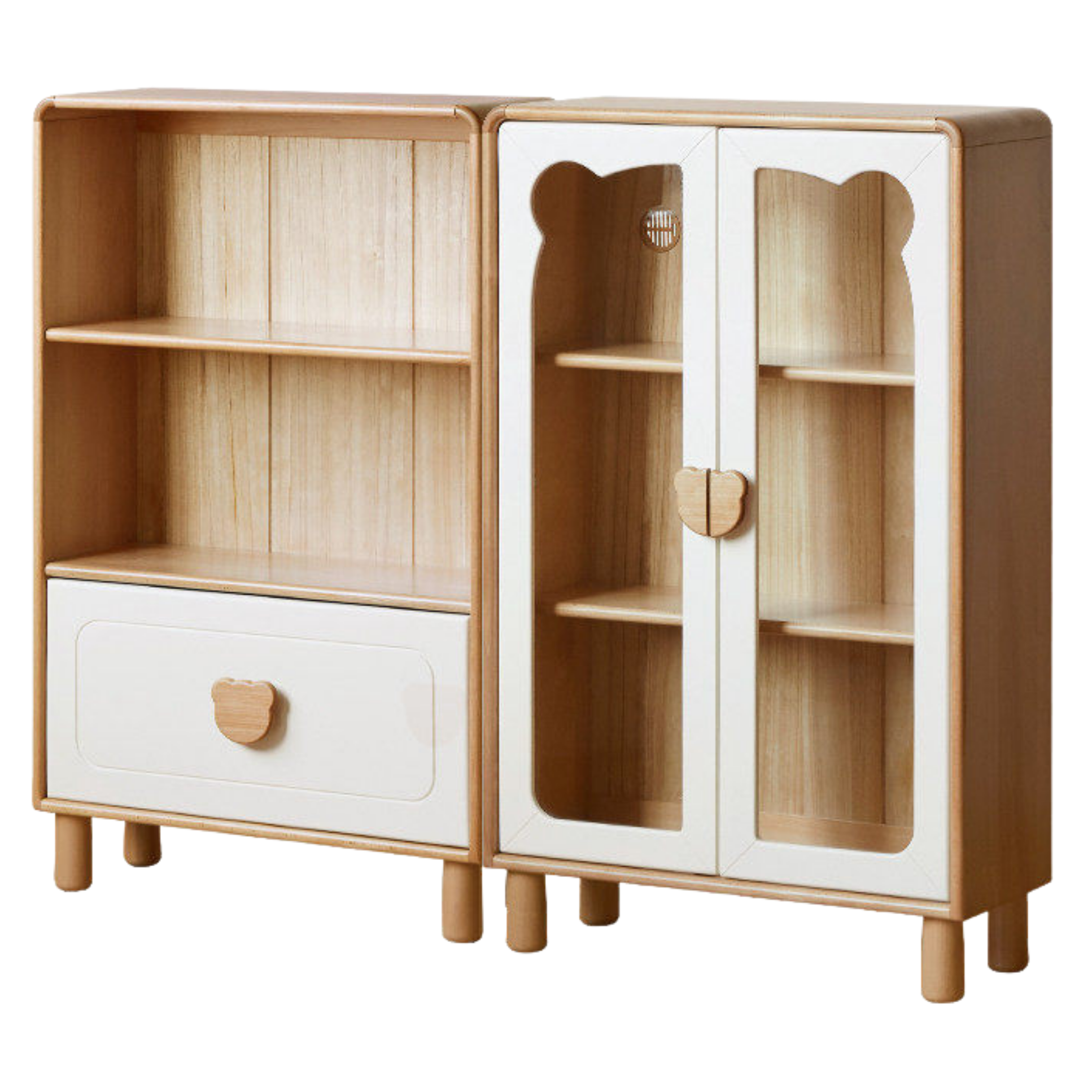 Beech Solid Wood Children's Bookshelf