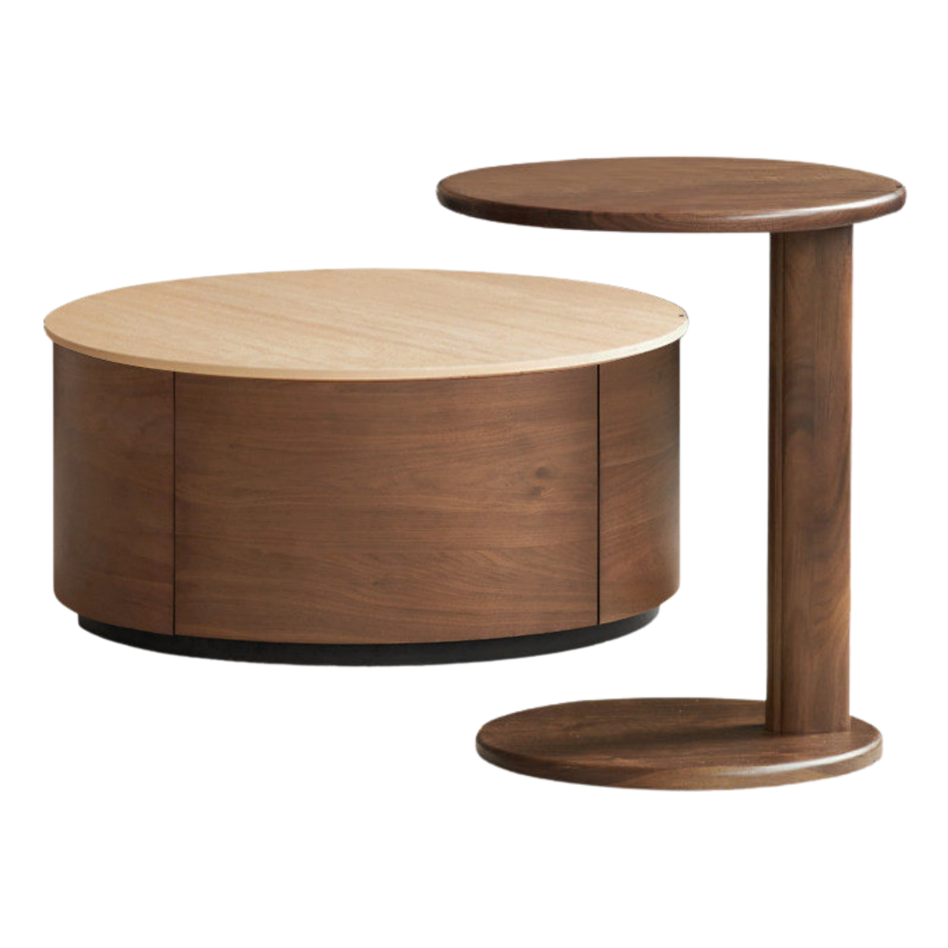 North American Black Walnut Solid Wood Italian Light Luxury Style Coffee Table