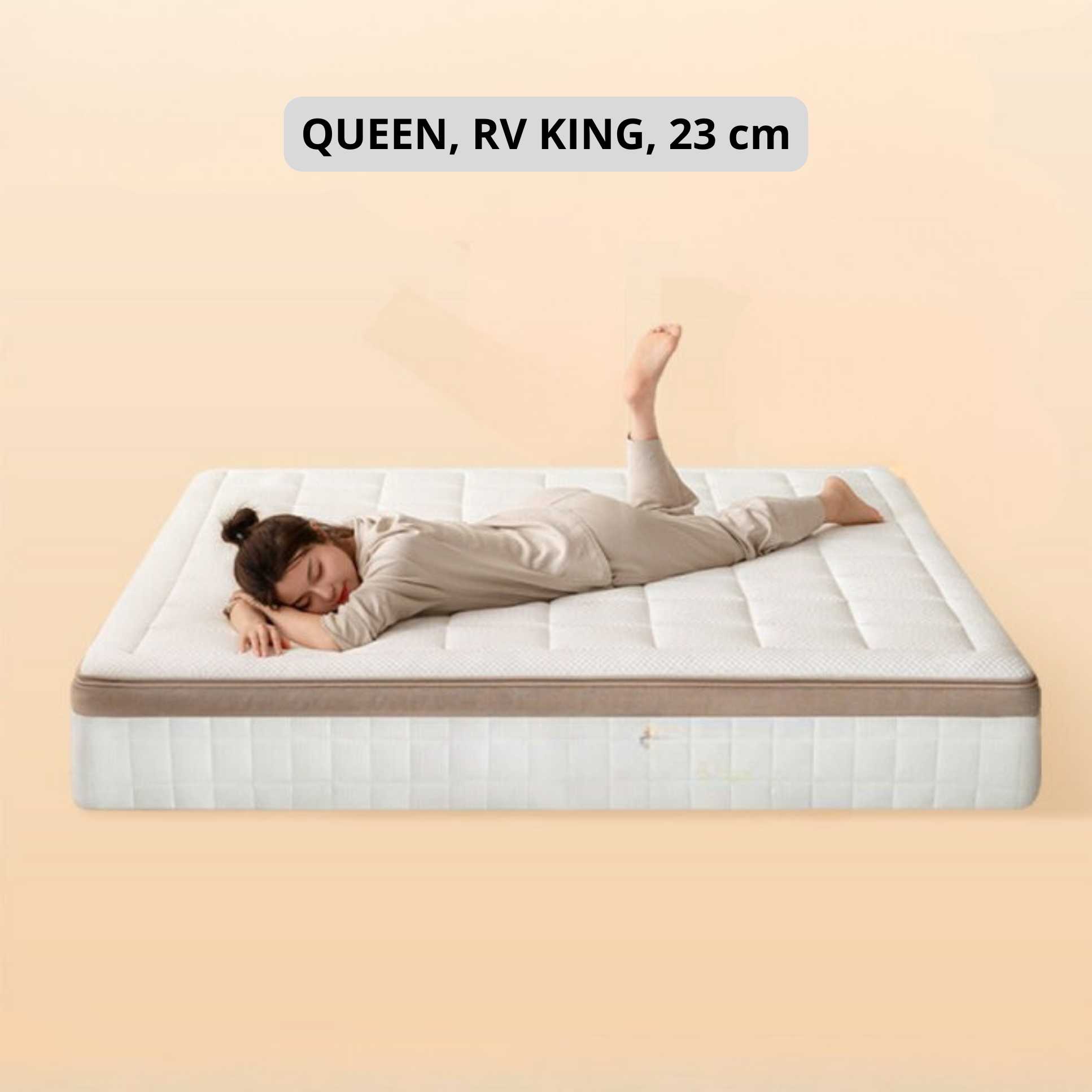 Zero-Glue Adjustable Spring Latex Mattress — Thick and Anti-Mite Support