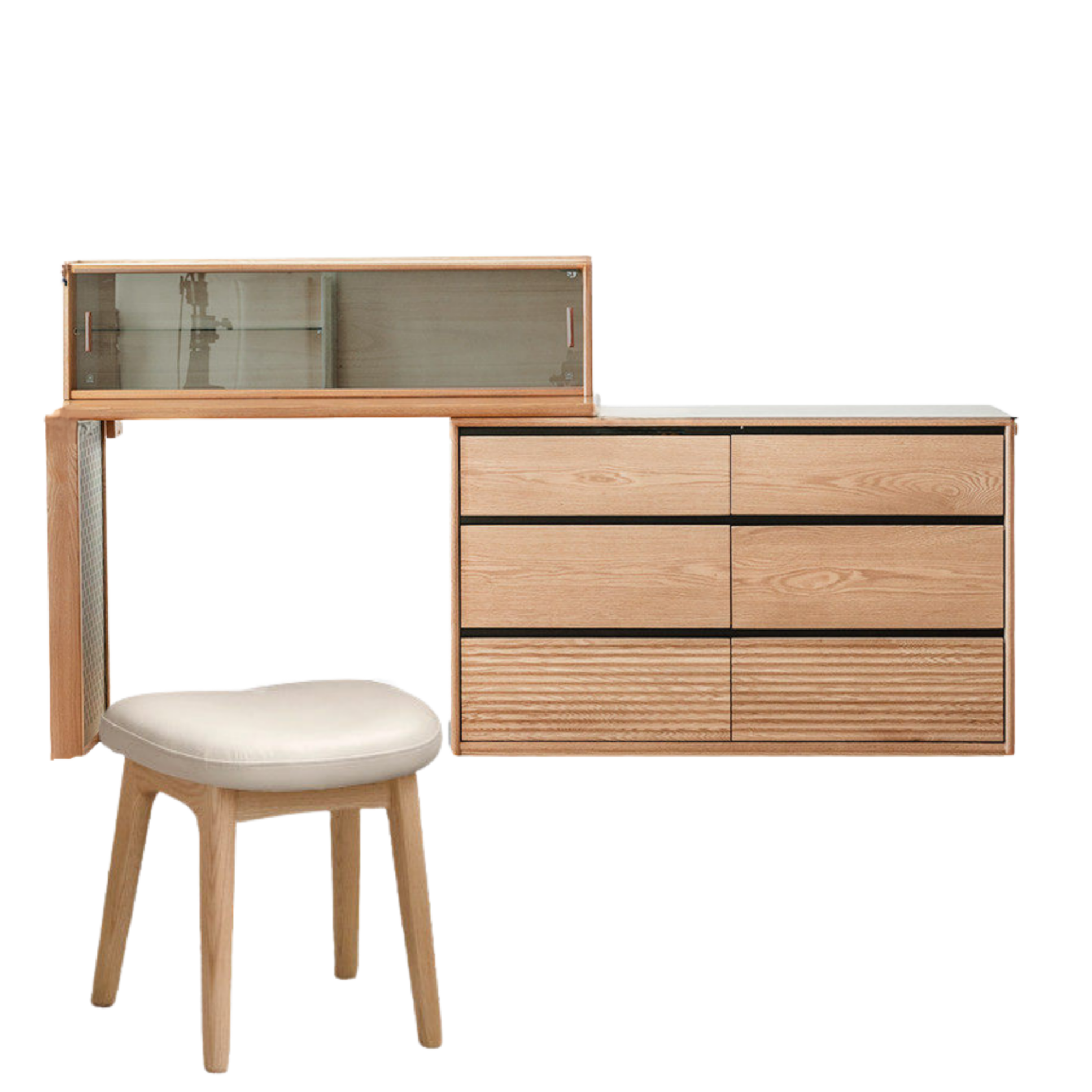 Ash Solid Wood Modern Minimalist Vanity Table