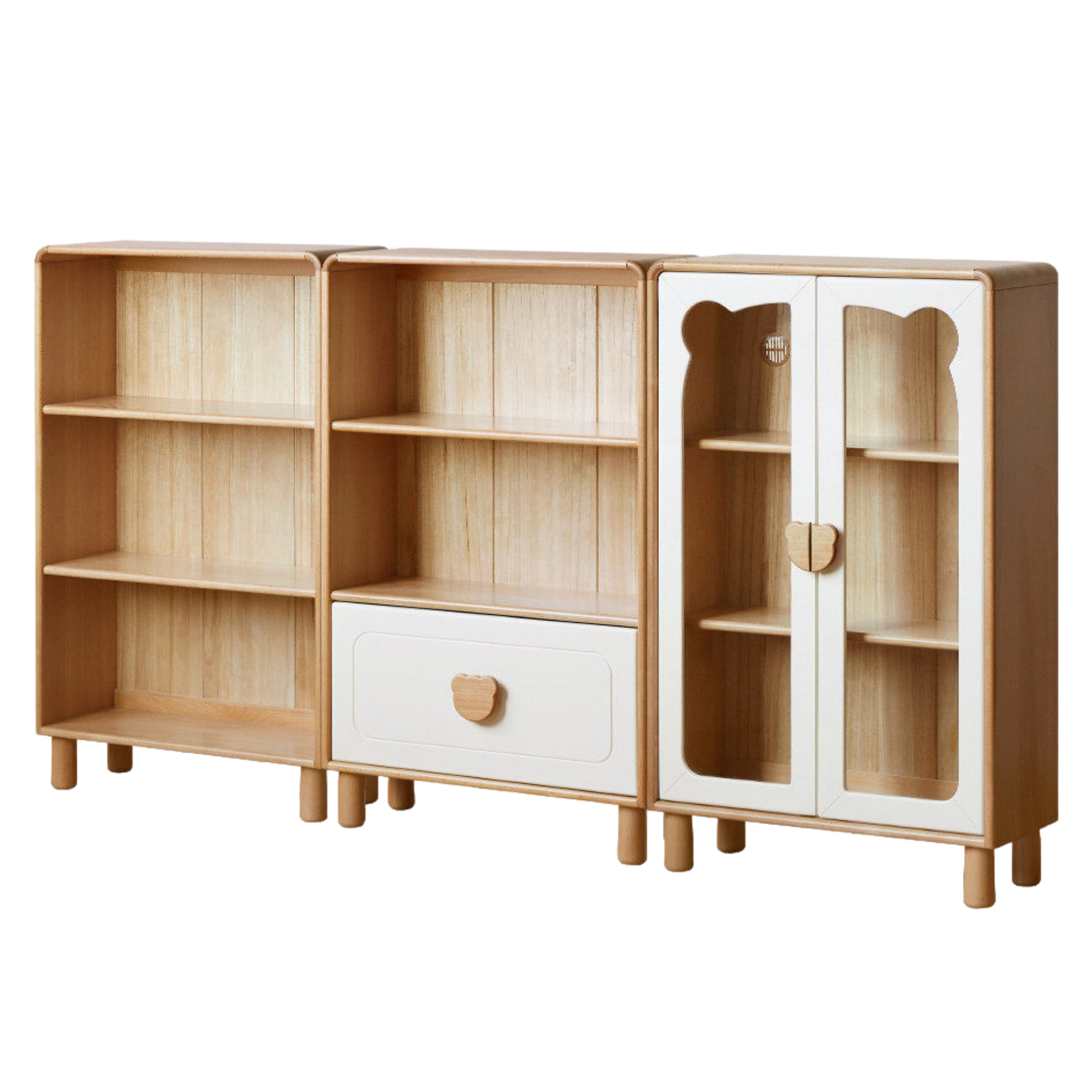 Beech Solid Wood Children's Bookshelf