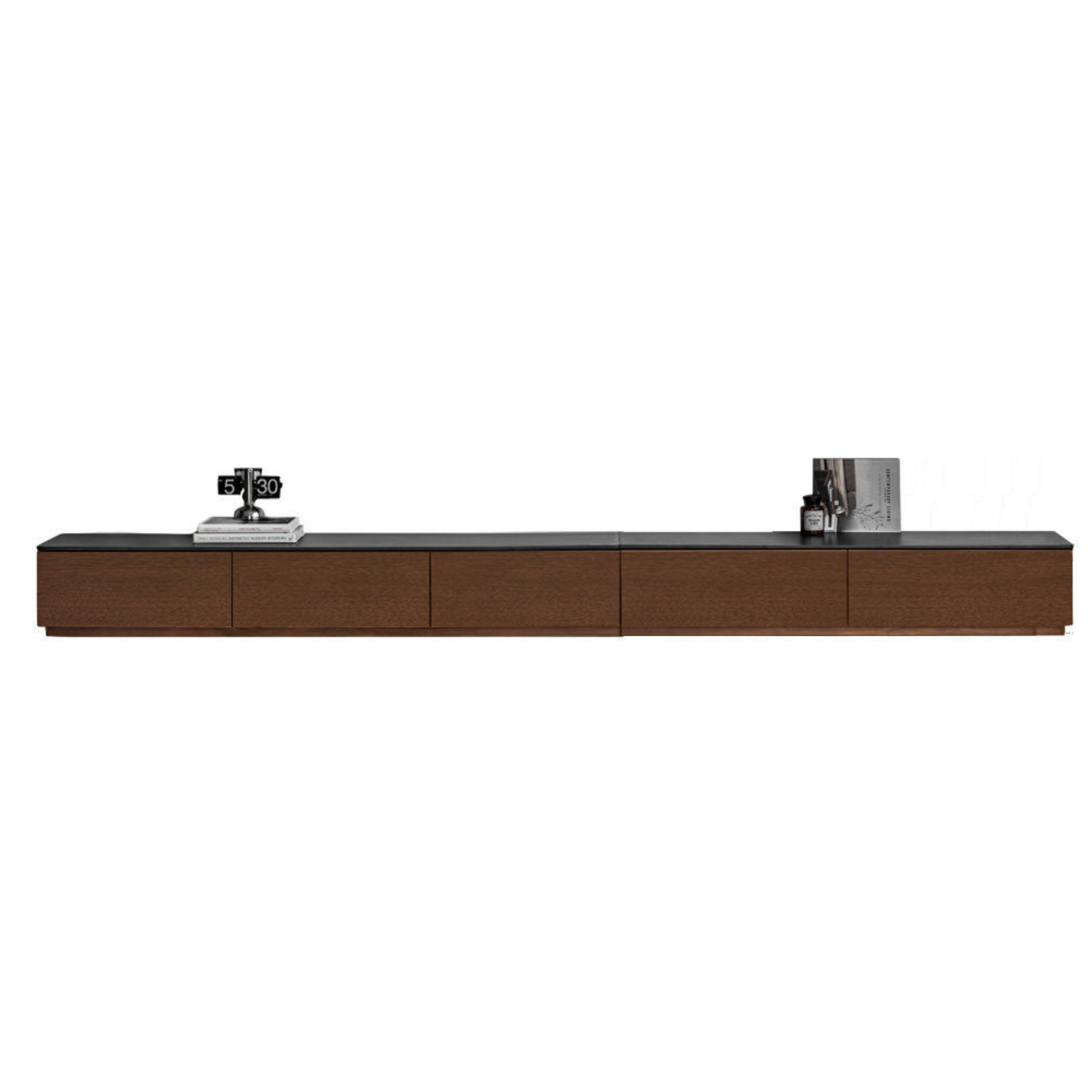 Black Walnut, Catalpa Solid Wood TV Stand Rock Slab
