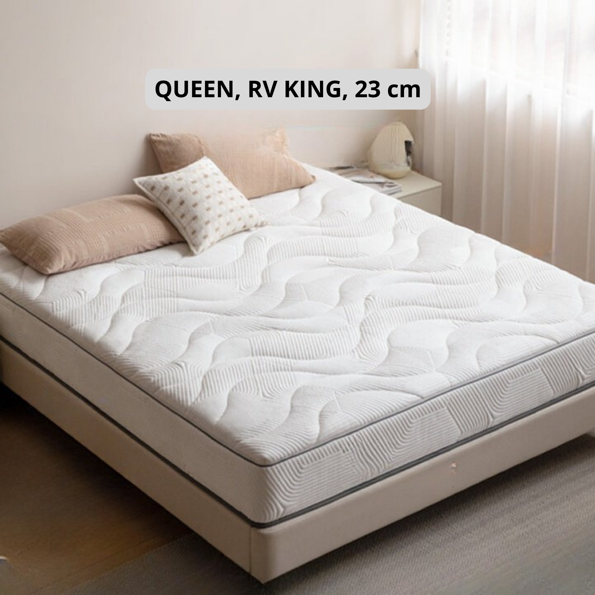 Zero-Glue Bedroom Mattress — Natural Anti-Mite, Breathable, Spring Back Support, Firm Support Mattress