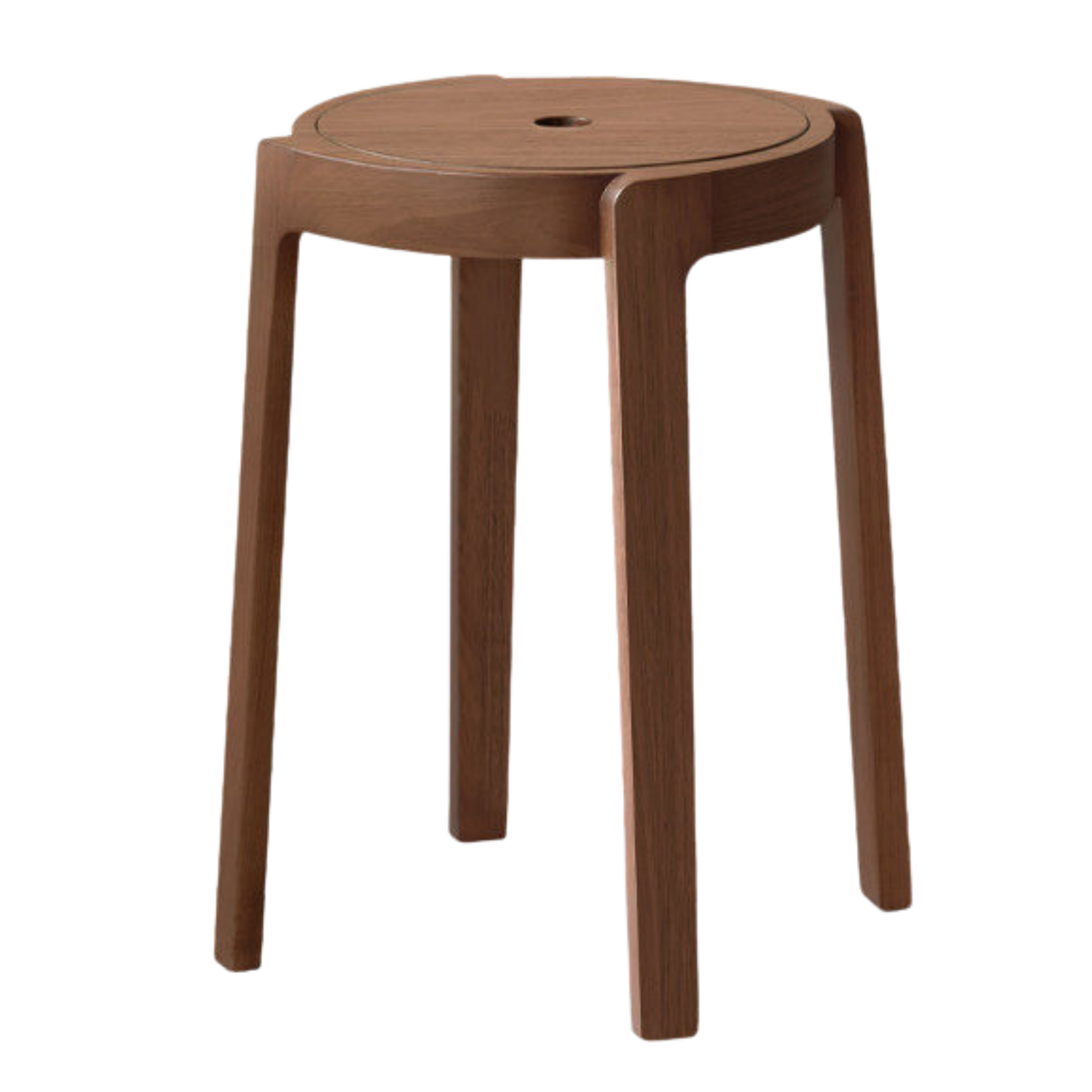 Ash, Solid RubberWood Stackable Stool