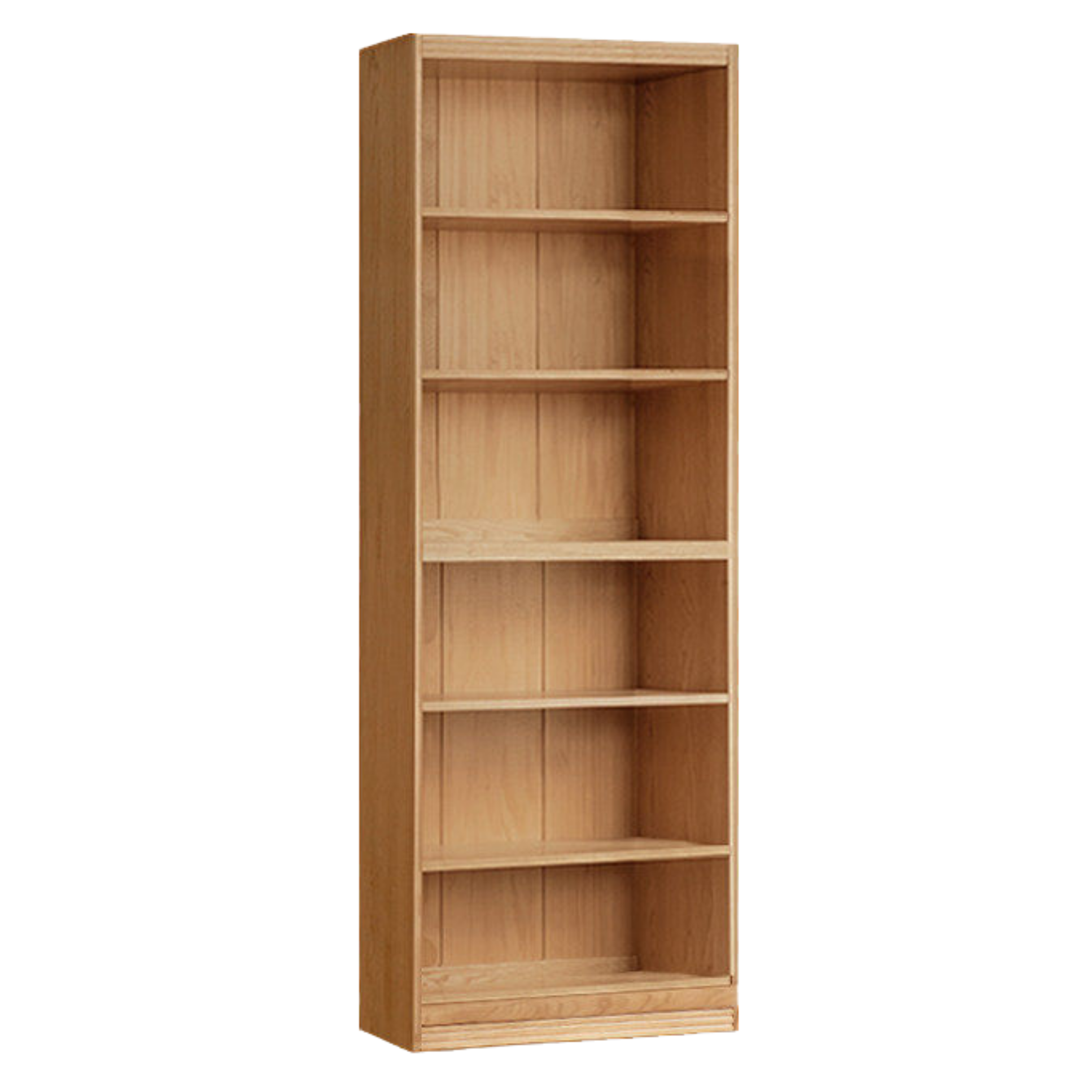 Ash, Oak, Cherry Solid Wood Bookshelf Integrated Wall-Mounted Minimalist