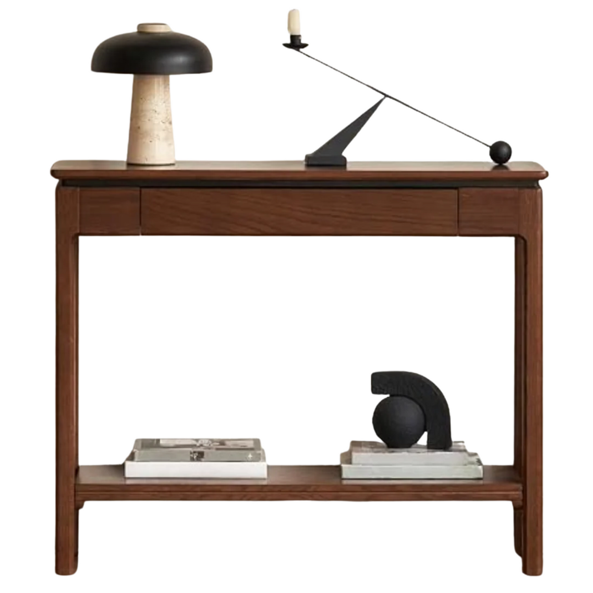 Oak Solid Wood Narrow Console Table