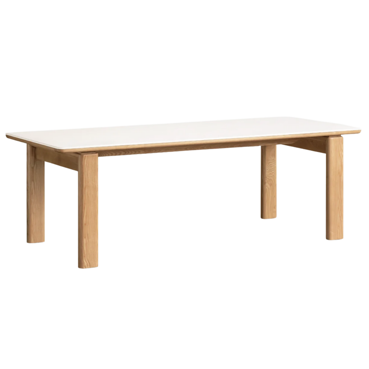 White Ash, Oak Solid Wood Restaurant Slab Dining Table