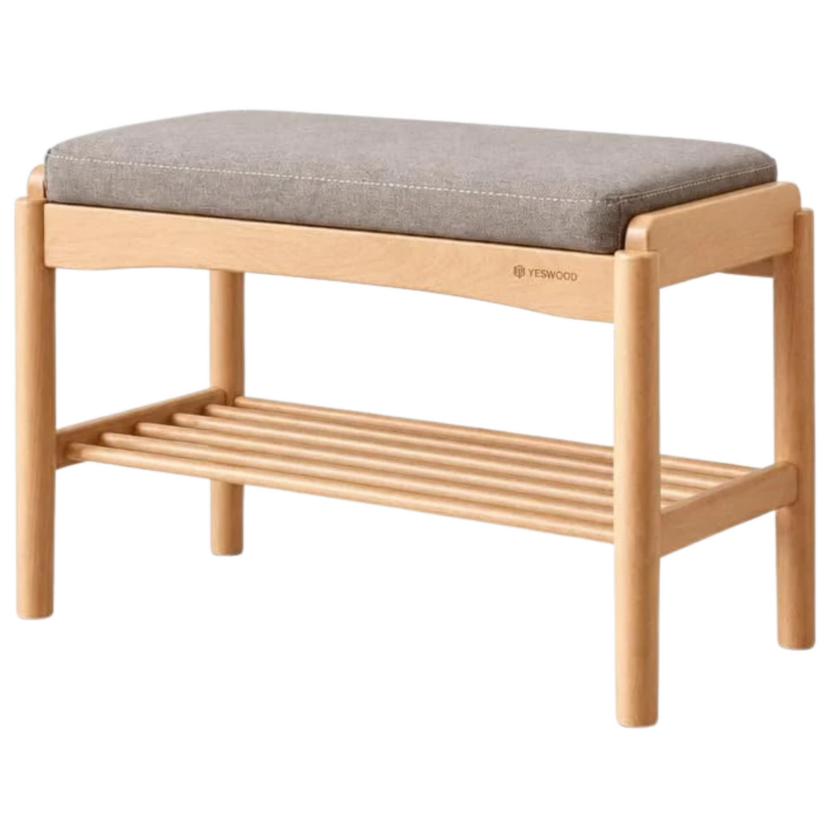 Beech, Oak Solid Wood Shoe Changing Stool