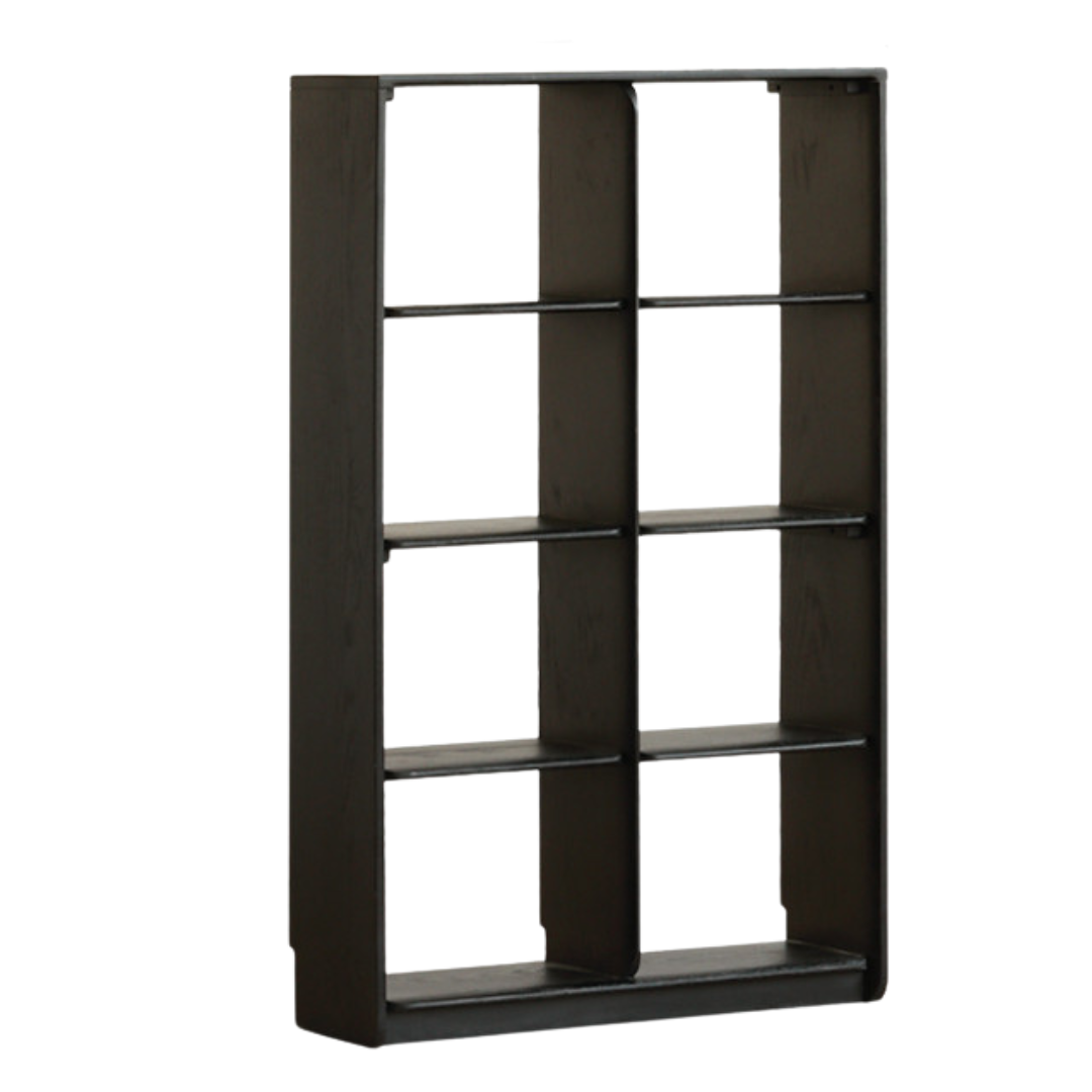 Oak Solid Wood Bookcase Lattice Cabinet Rack Free Combination