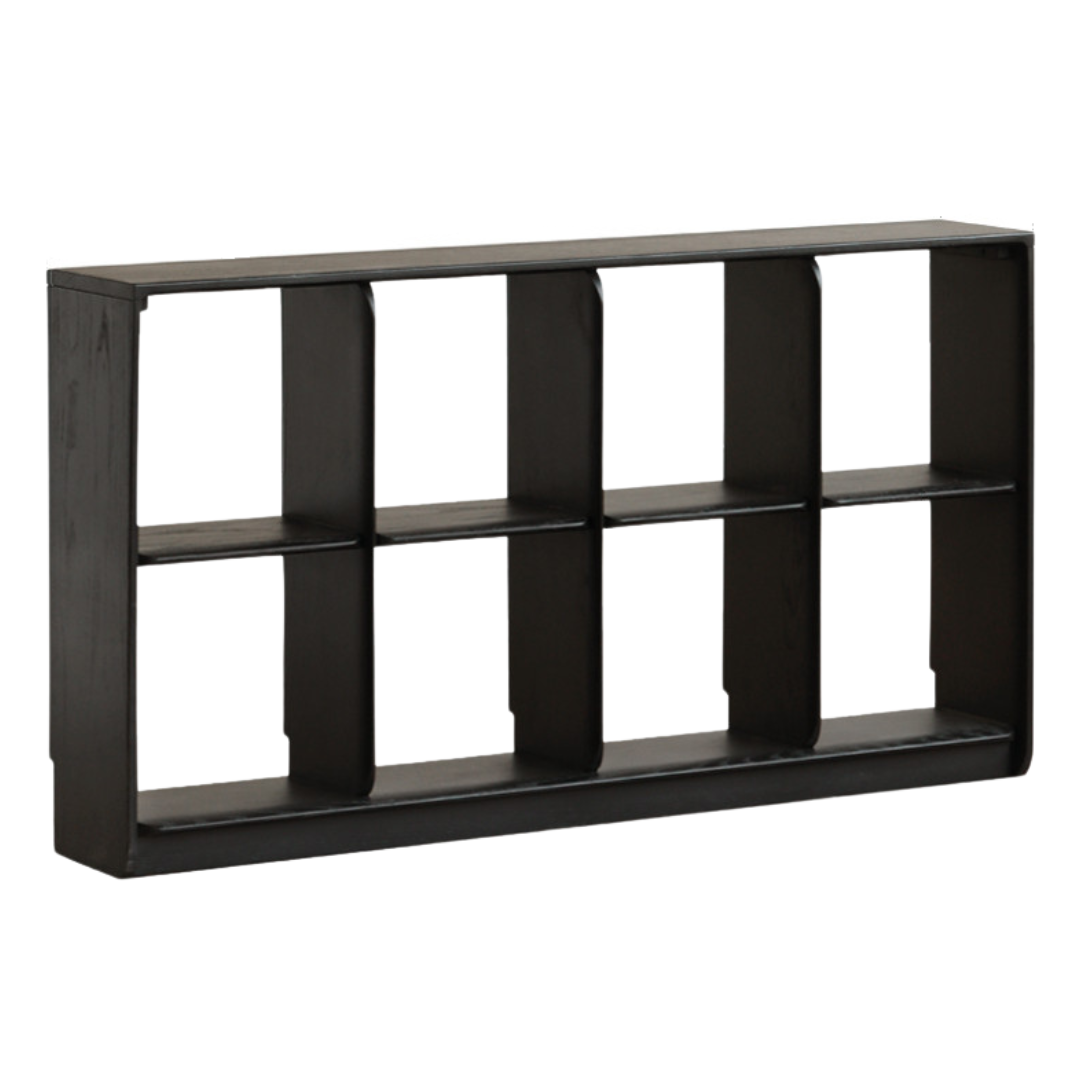 Oak Solid Wood Bookcase Lattice Cabinet Rack Free Combination