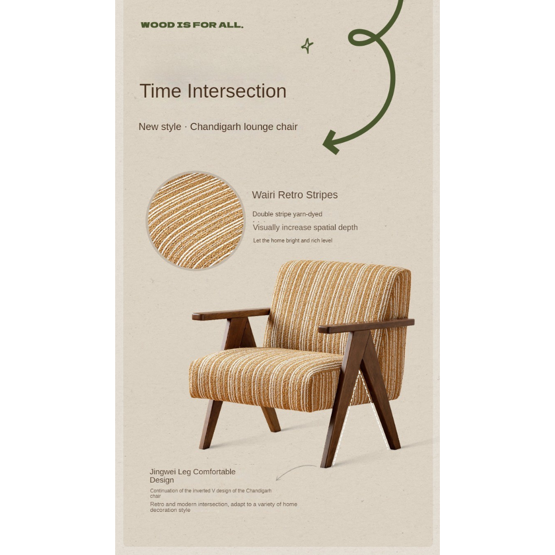 Fabric armChair American Retro