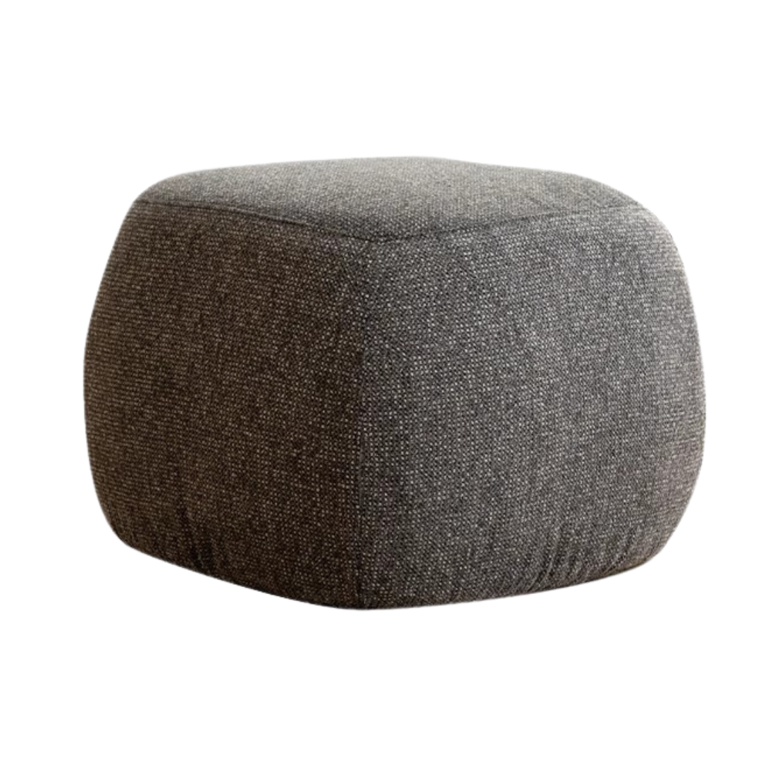 Fabric Seat Modern Footstool Pouf