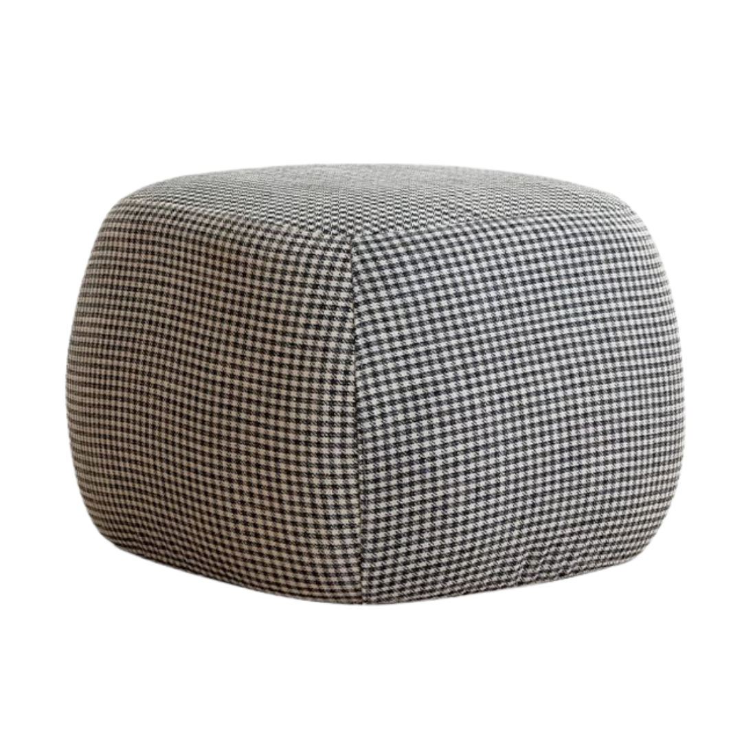 Fabric Seat Modern Footstool Pouf