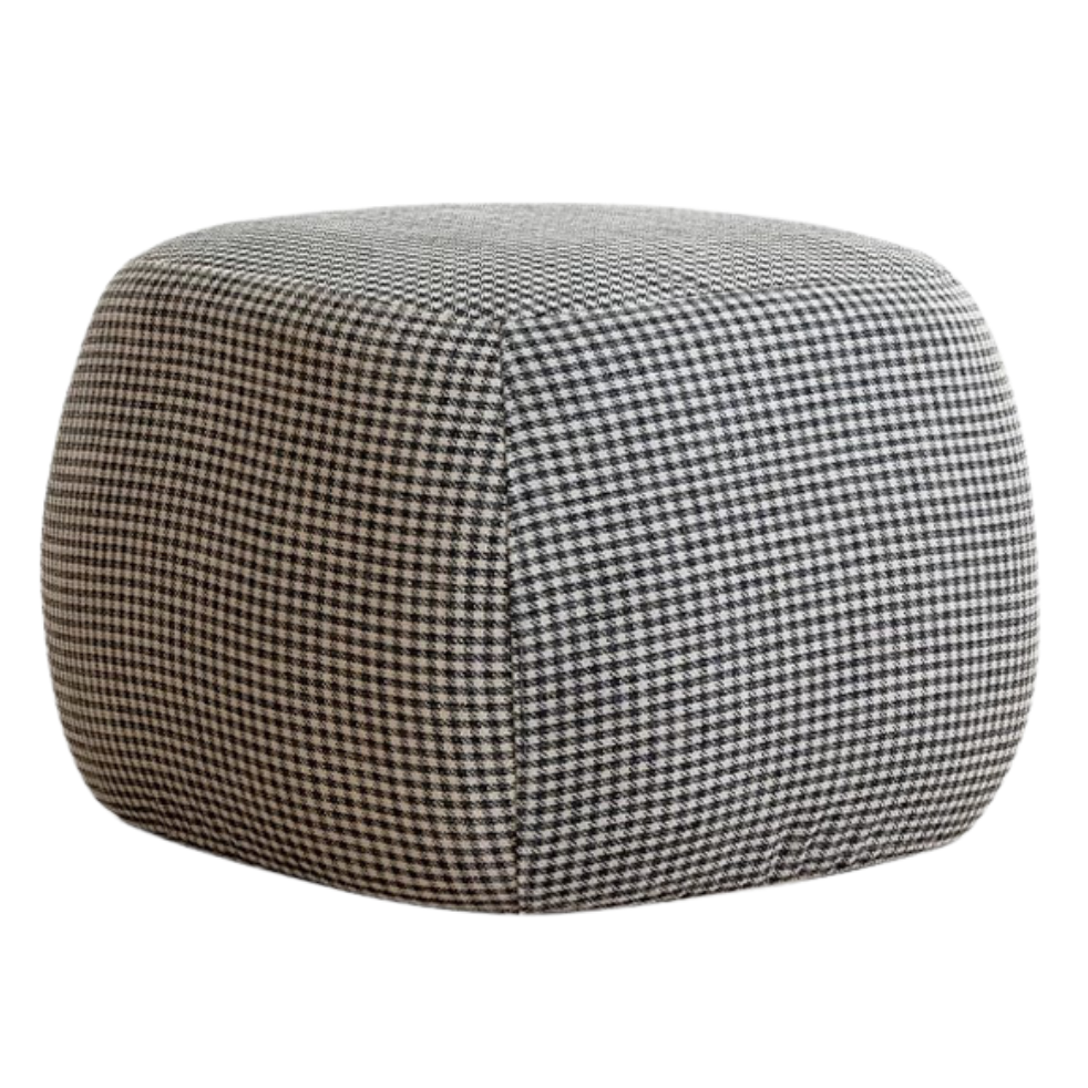 Modern fabric pouf, sofa stool and footrest