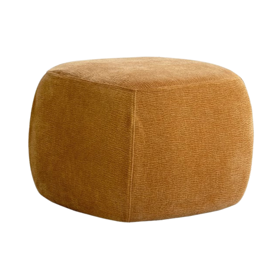 Fabric Seat Modern Footstool Pouf