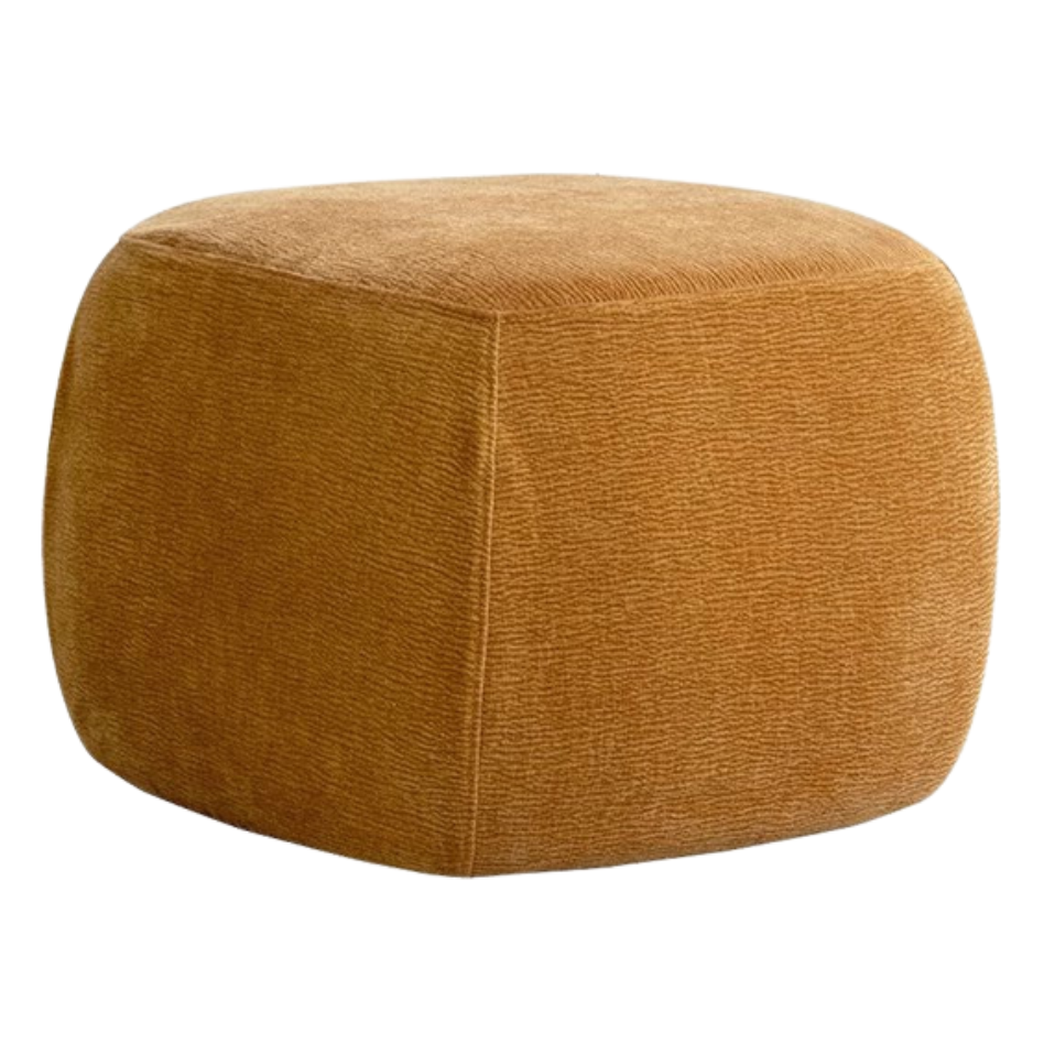 Modern fabric pouf, sofa stool and footrest