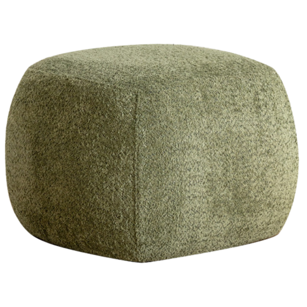 Modern fabric pouf, sofa stool and footrest