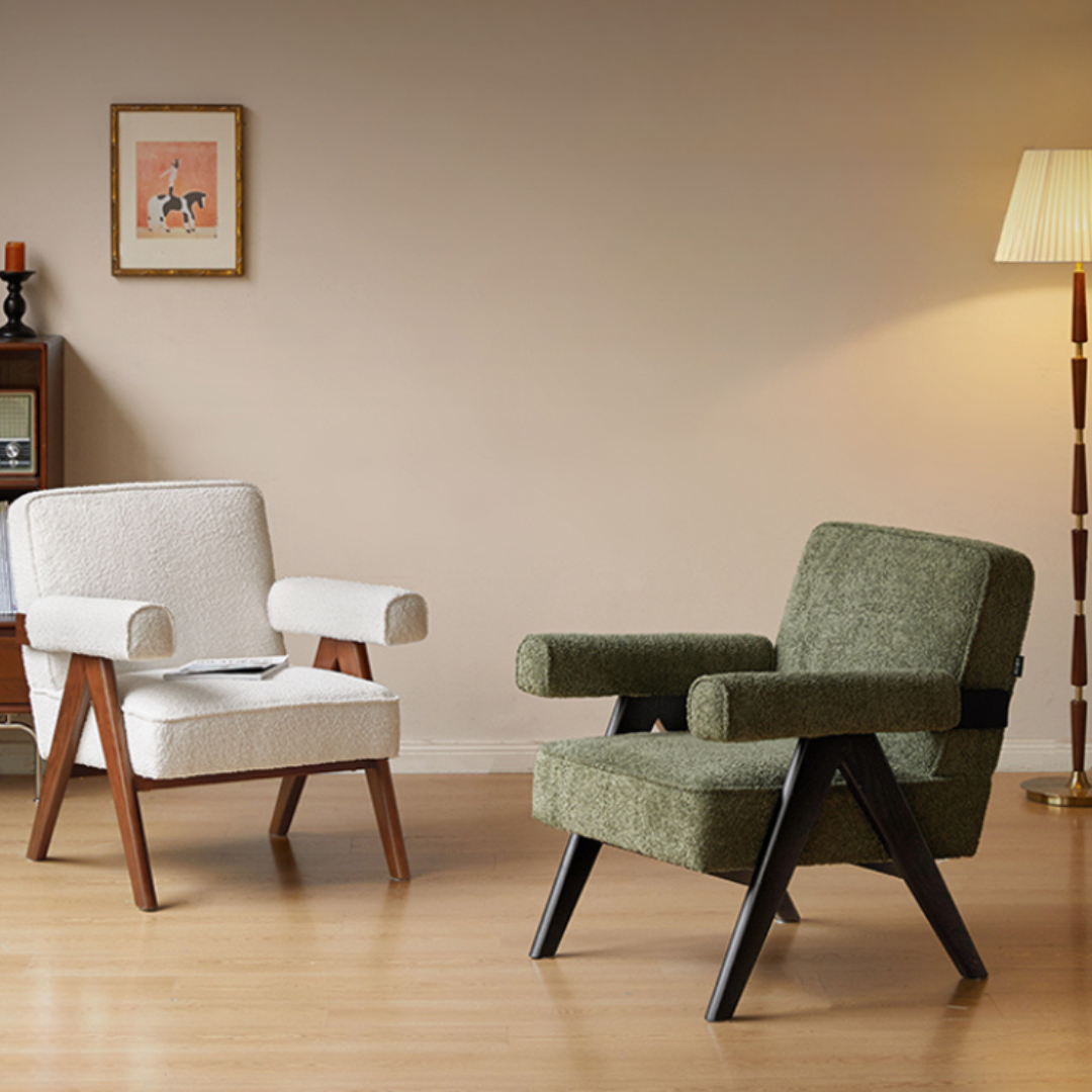 Beech, Oak Solid Wood Vintage Retro Chair