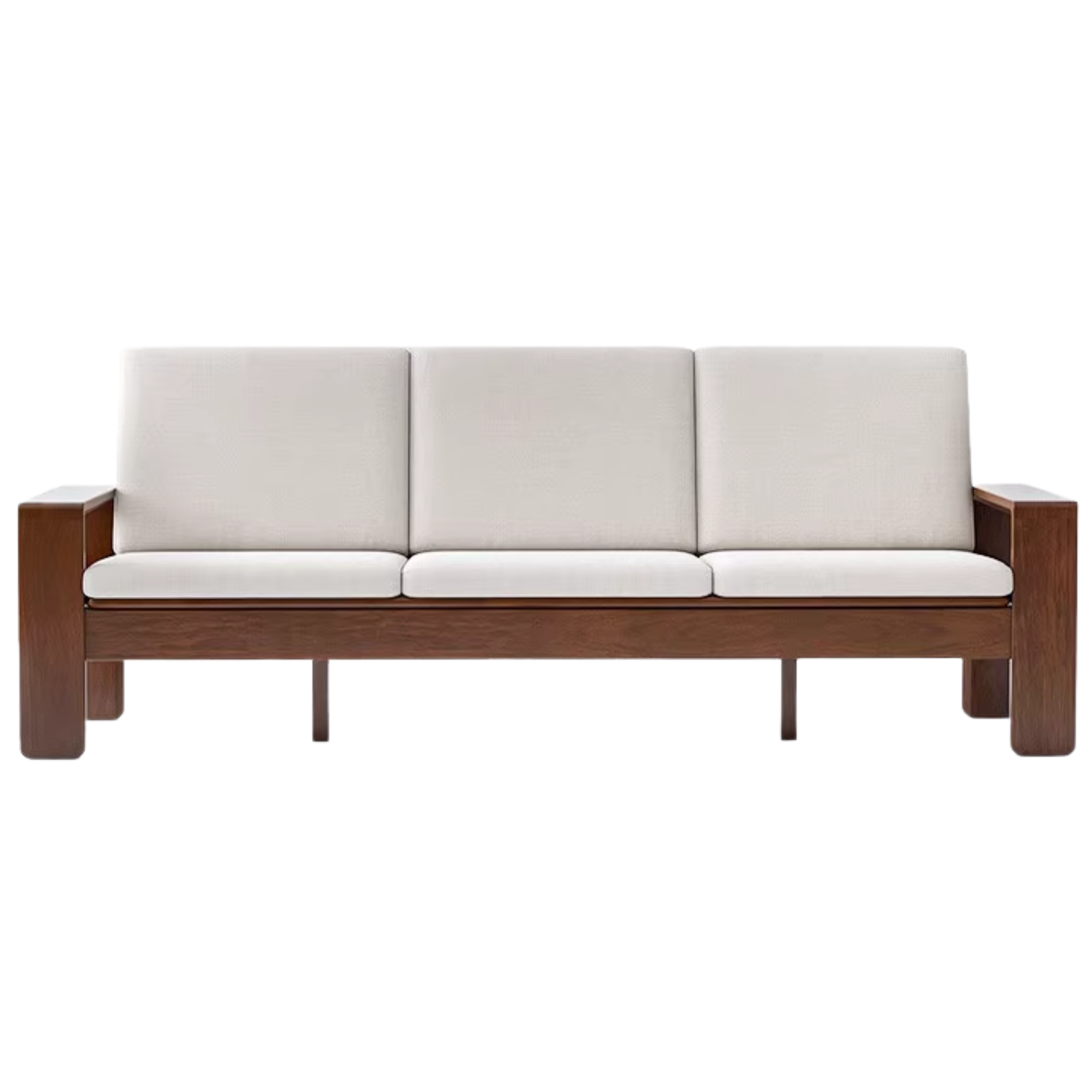 Black Walnut Solid Wood ,solid Sandalwood,Fabric Sofa Nordic Dual-purpose Sofa-