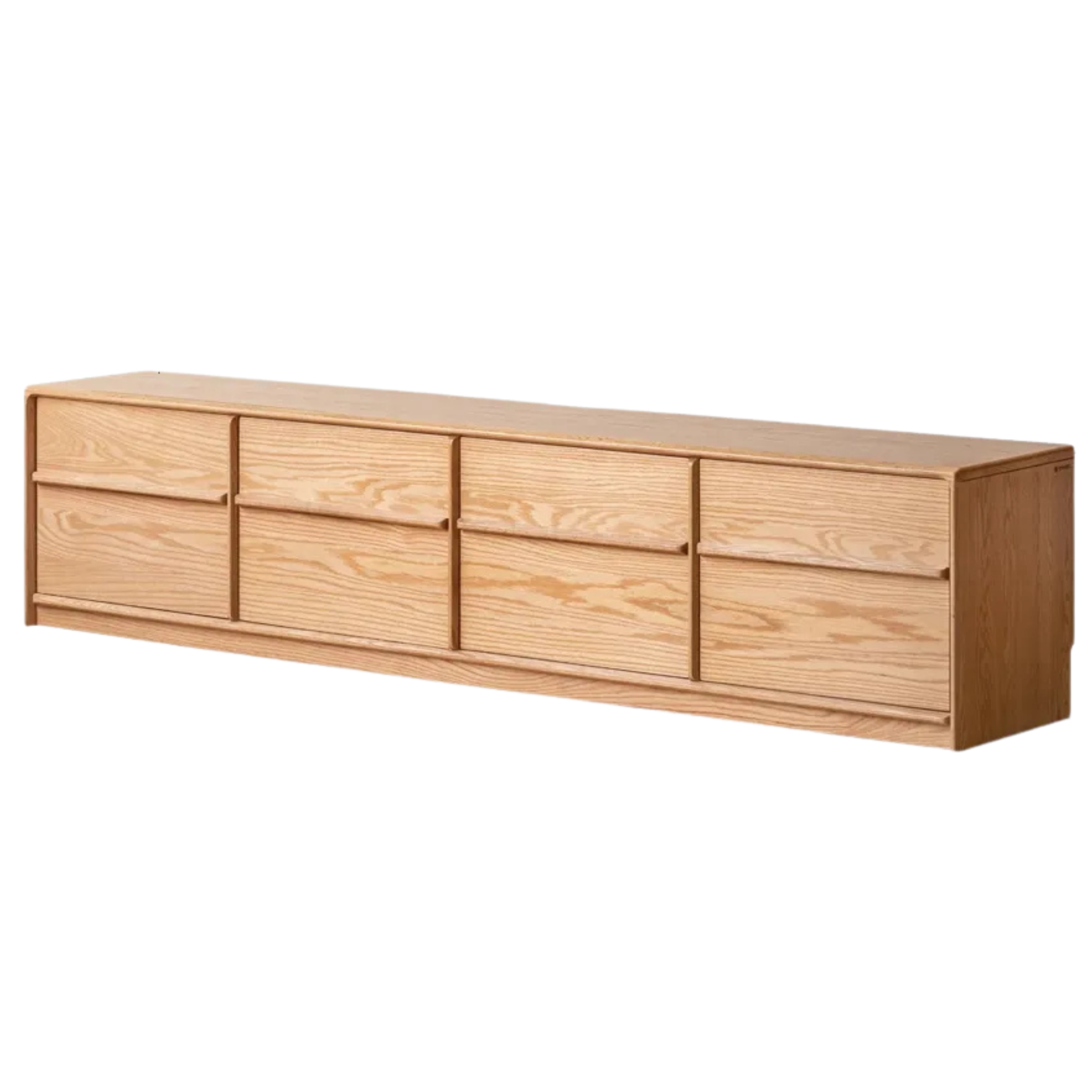 Oak, Ash Solid Wood Modern Skeleton Line TV Cabinet