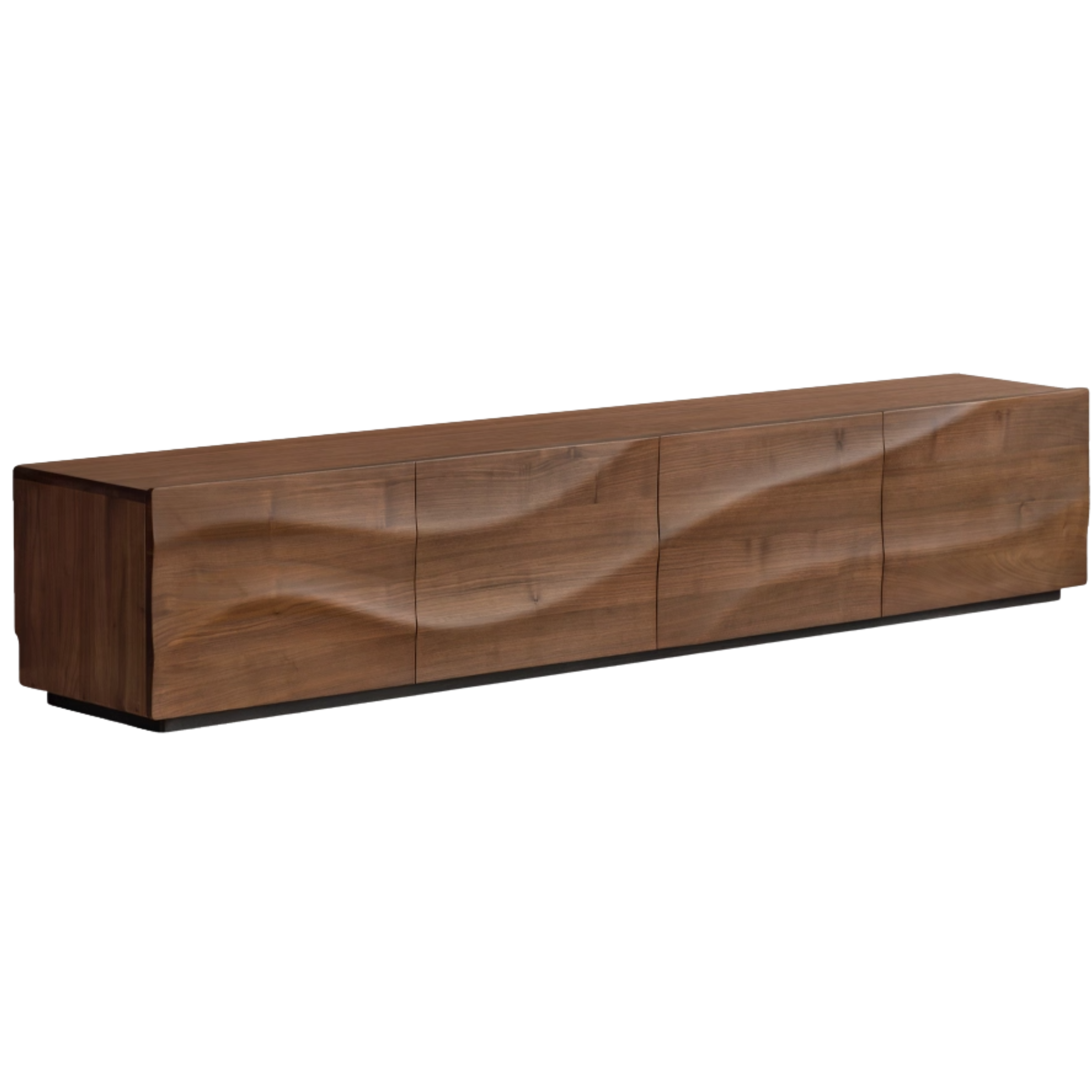 Solid Sandalwood, Black Walnut Solid Wood TV Cabinet Italian Light Luxury