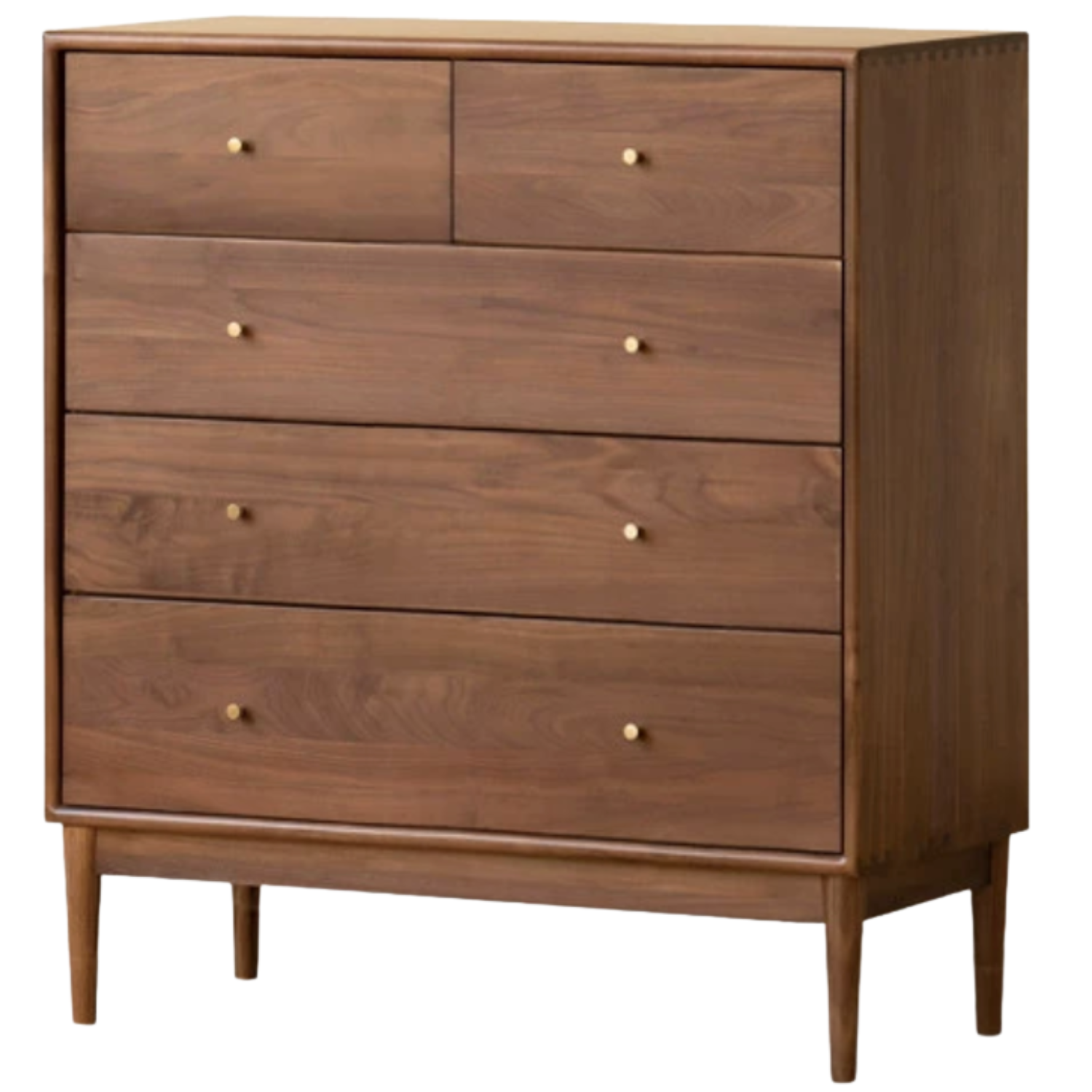 Black Walnut, Oak Solid Wood Drawer, Modern Porch Cabinet