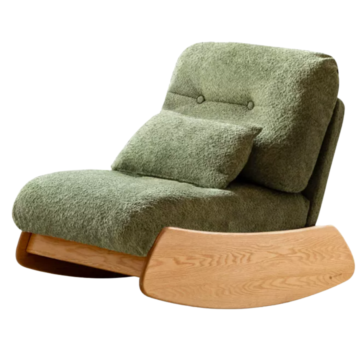 Oak, Beech Solid Wood Modern Lazy Rocking Chair