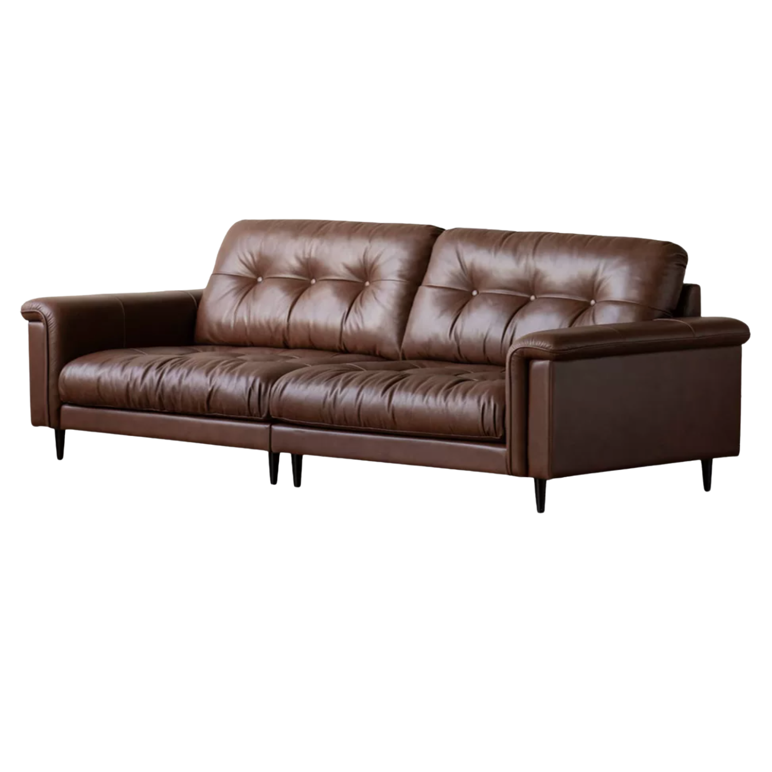 Genuine Leather Art Deco Design Sofa
