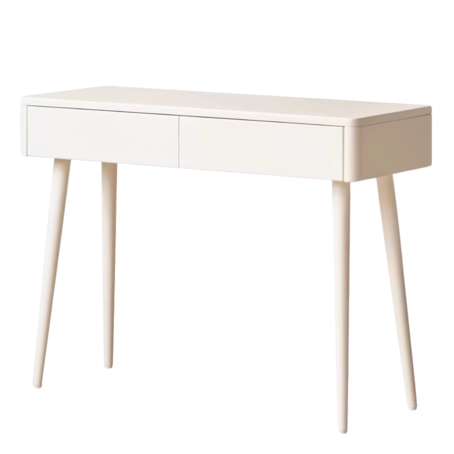 Poplar solid wood dressing table cream style table storage cabinet integrated -