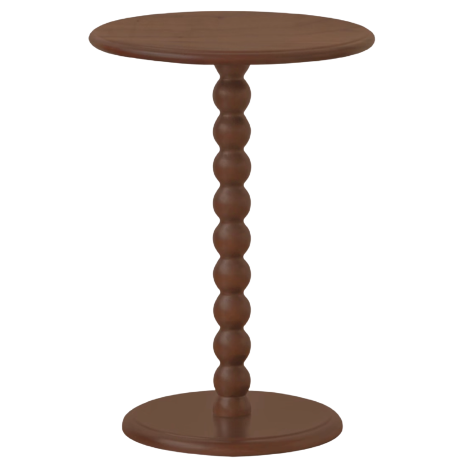 Black Walnut, Poplar, Solid Rubberwood American Retro Side Table.