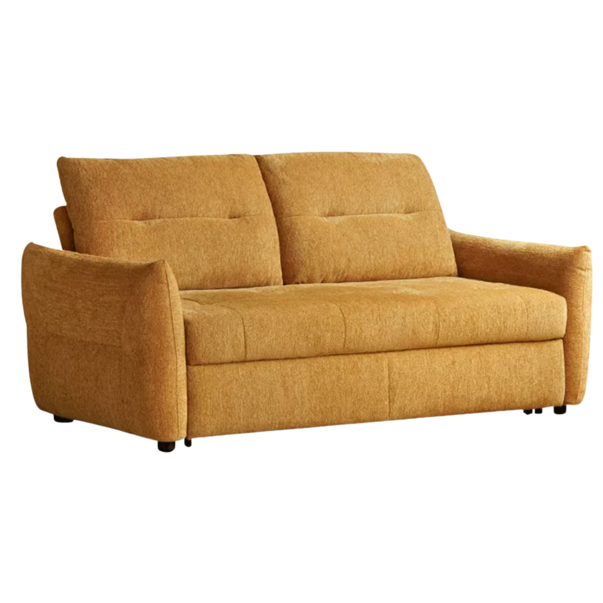 Chenille Sleeper Sofa with Pull-Out Bed Extension