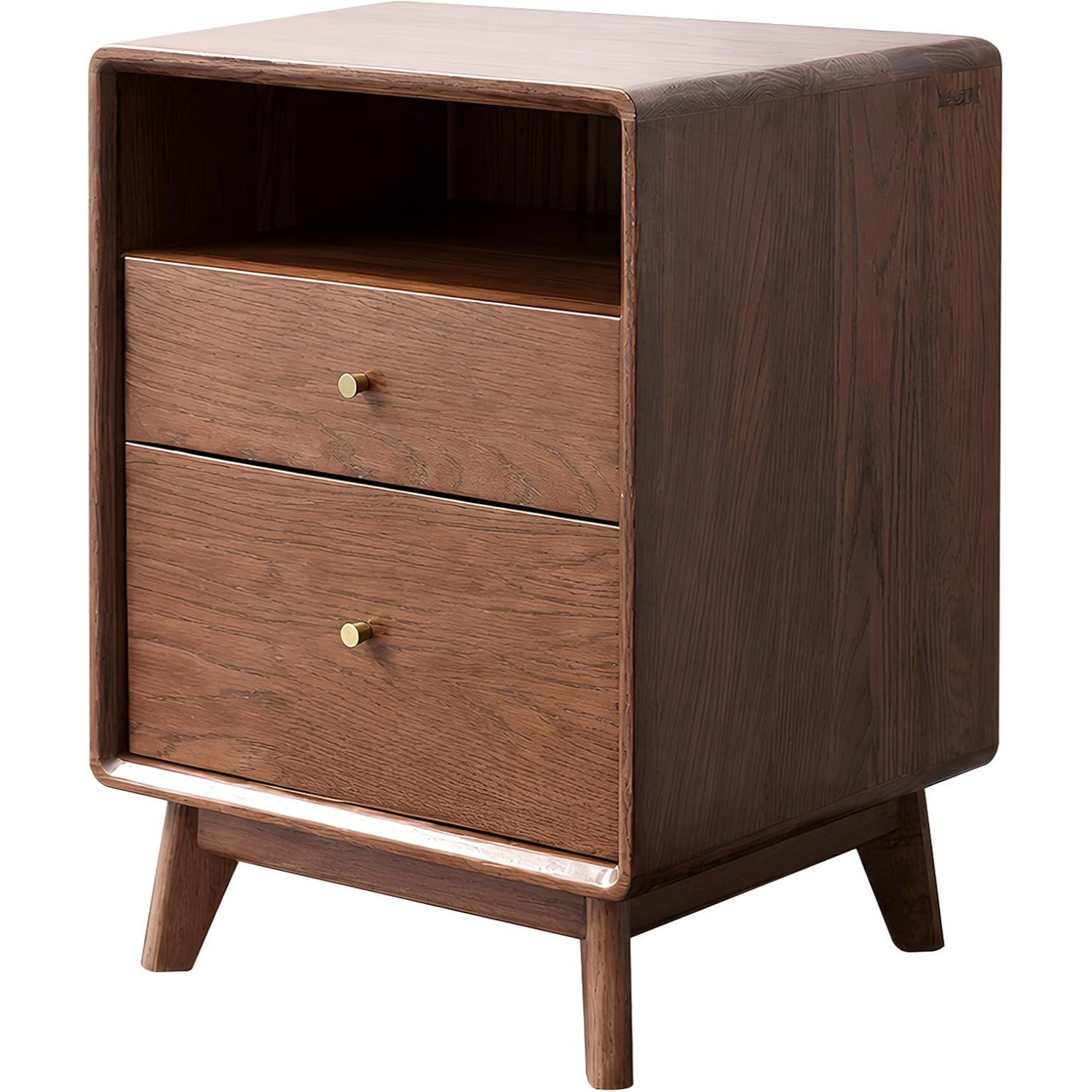 Oak Solid Wood Telescopic Vanity Table Cabinet