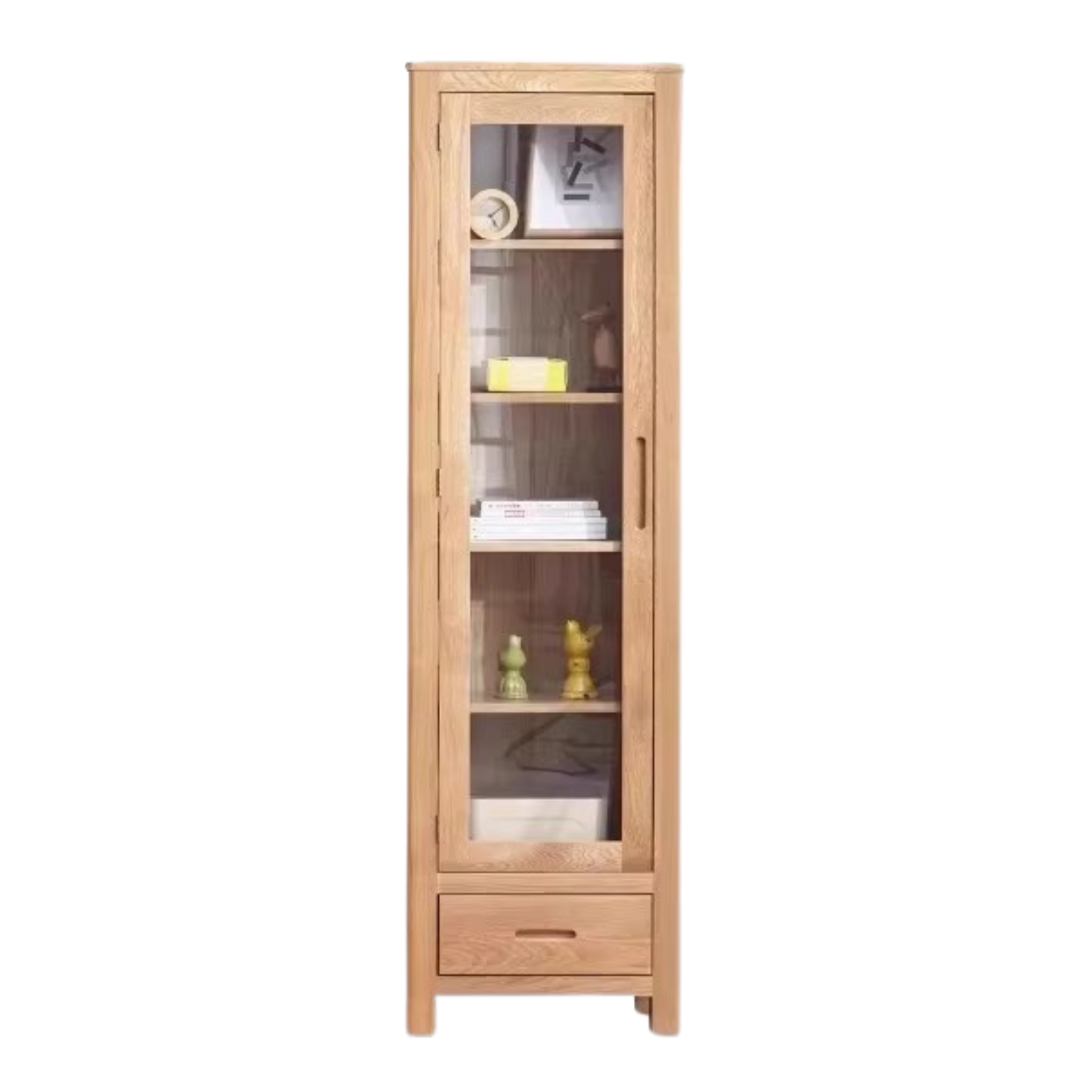 Oak Solid Wood Bookcase Pure