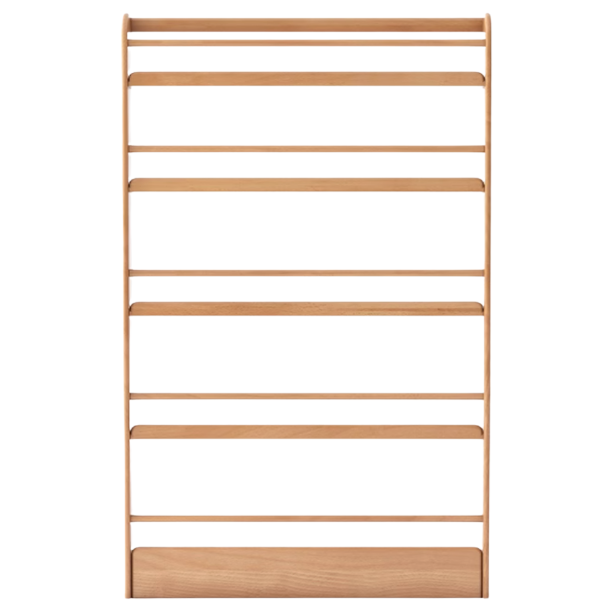 Oak, Beech Solid Wood Wall-mounted Ultra-thin Bookshelf