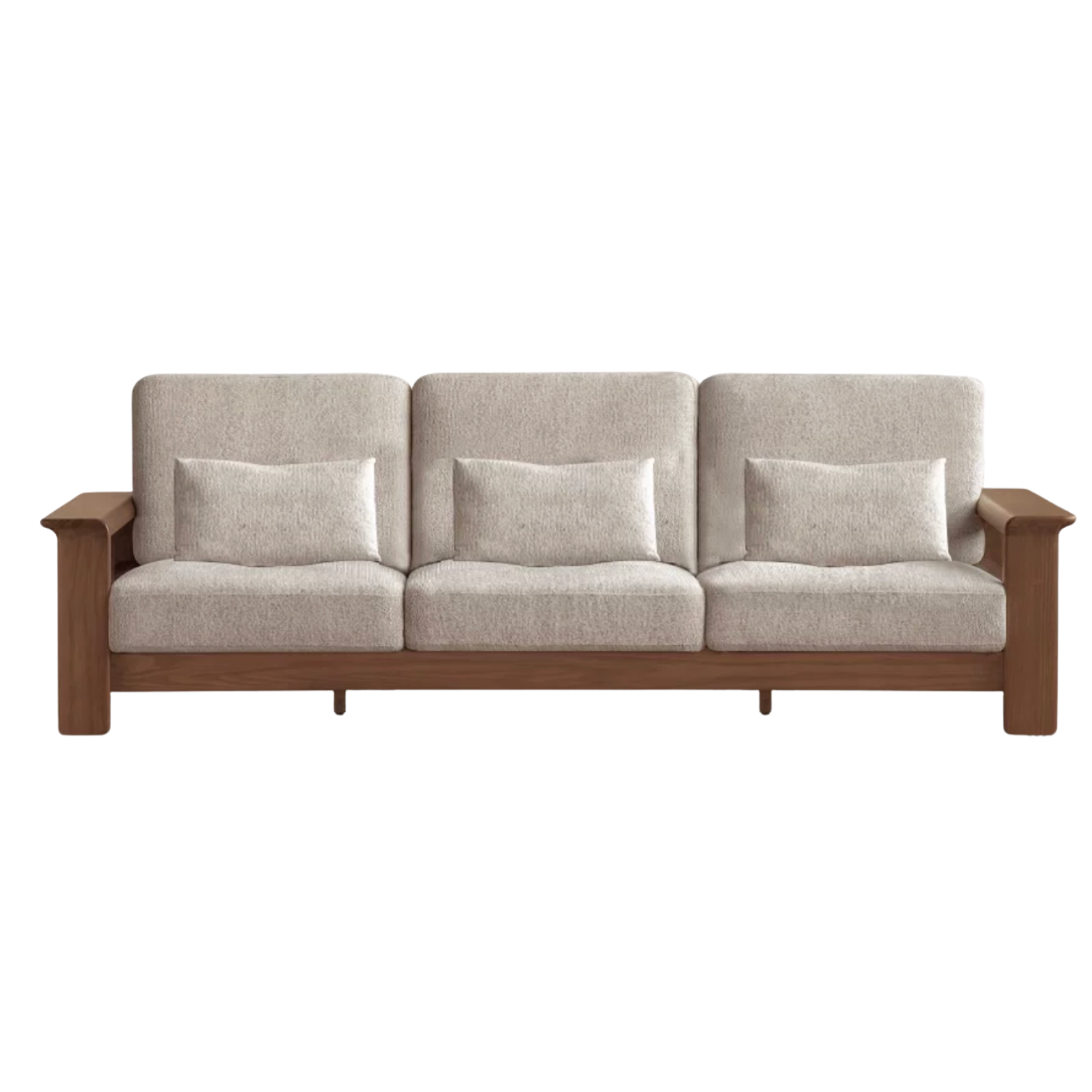 Ash solid Wood Lounge Sofa with Elevated Comfort Design