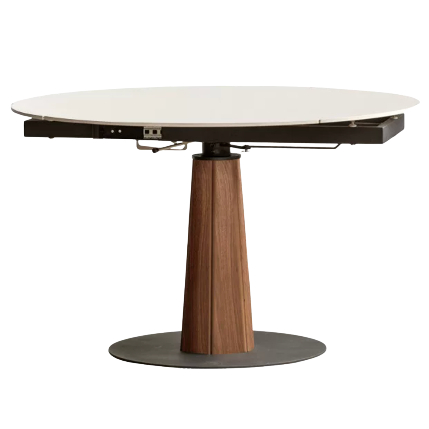 Cherry, Black Walnut, Ash Solid Wood Folding Retro Rock Plate Dining Table