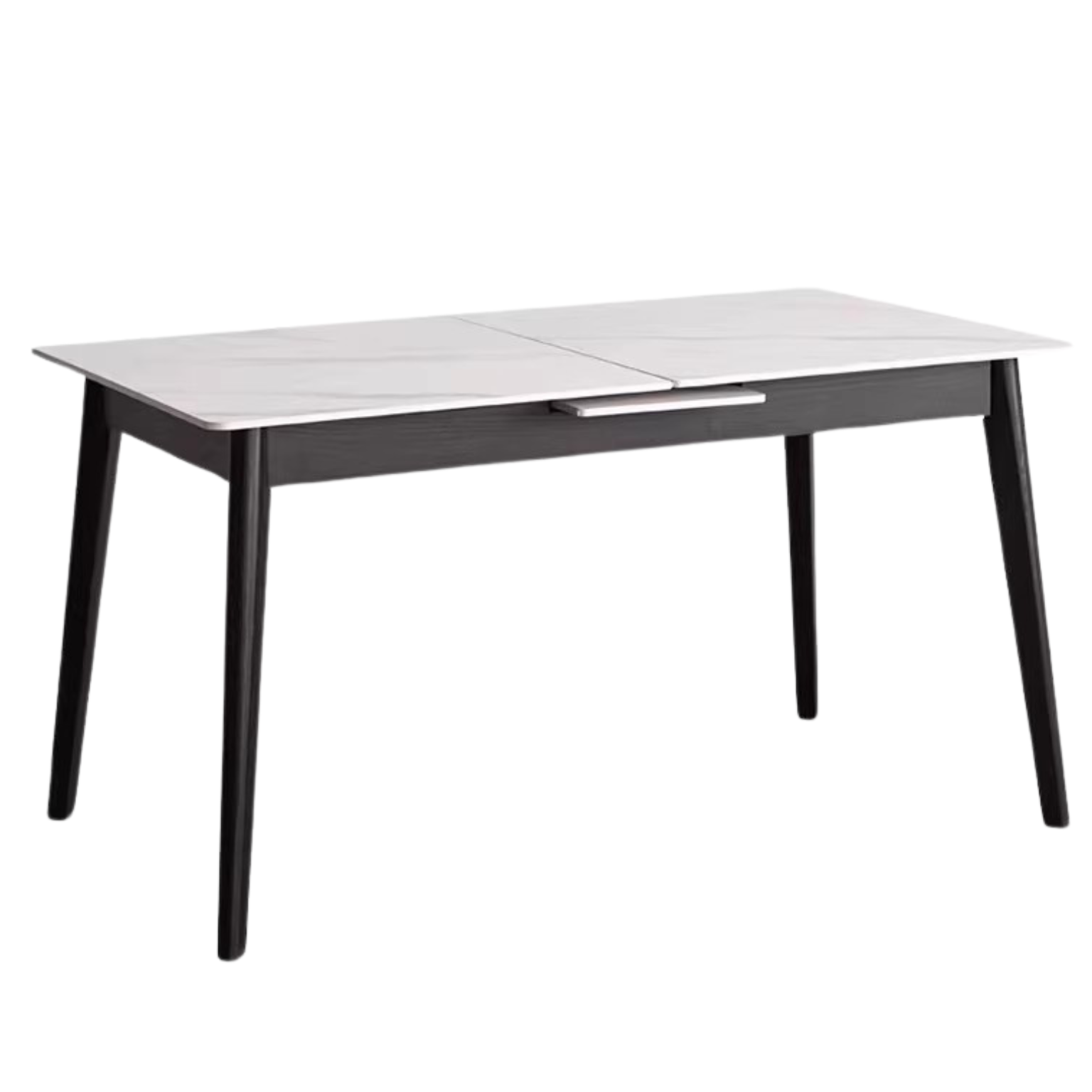 Oak solid wood Rock Plate Dining Table Black,