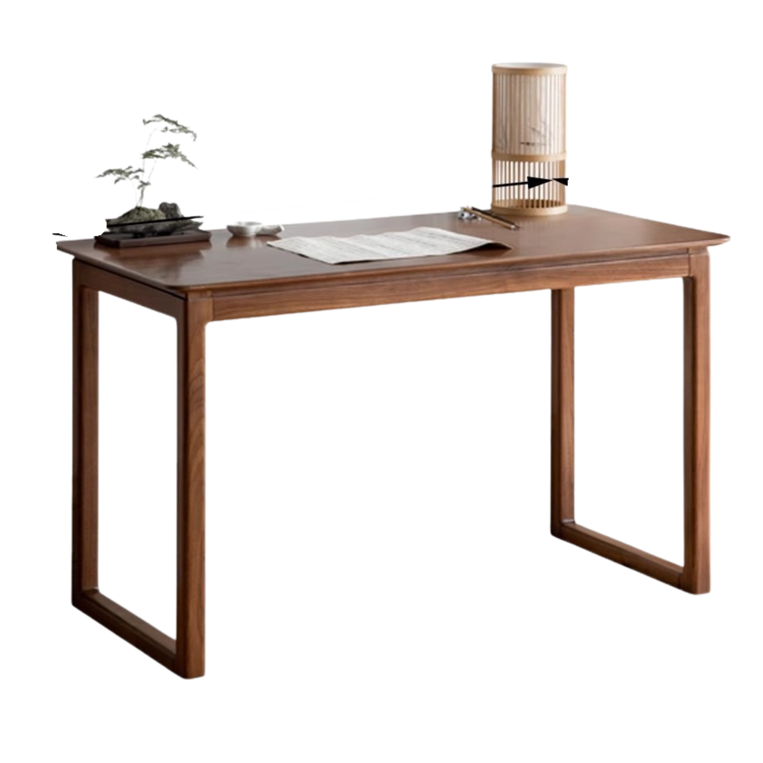 Black Walnut Solid Wood Writing Desk