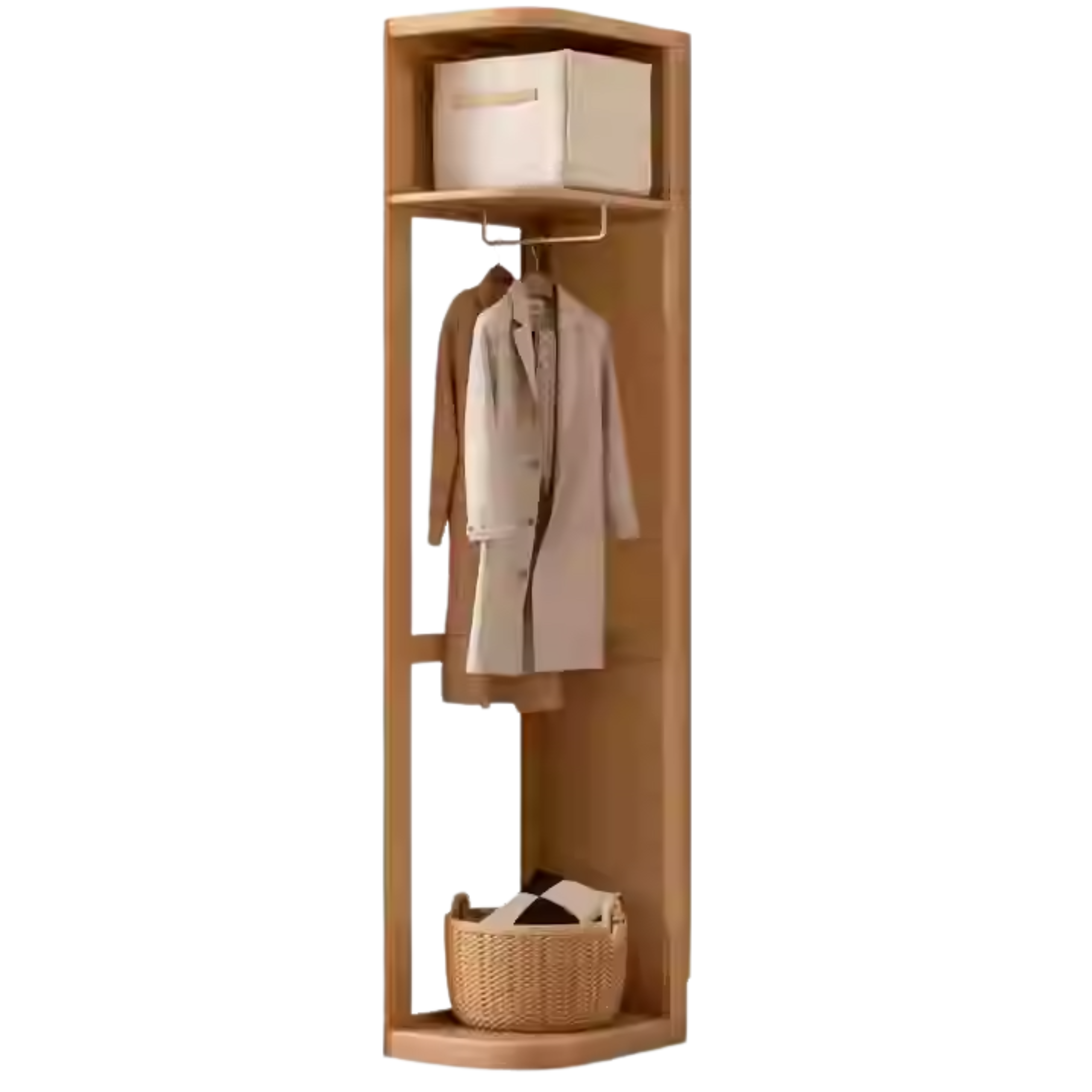 Oak solid wood sliding door wardrobe